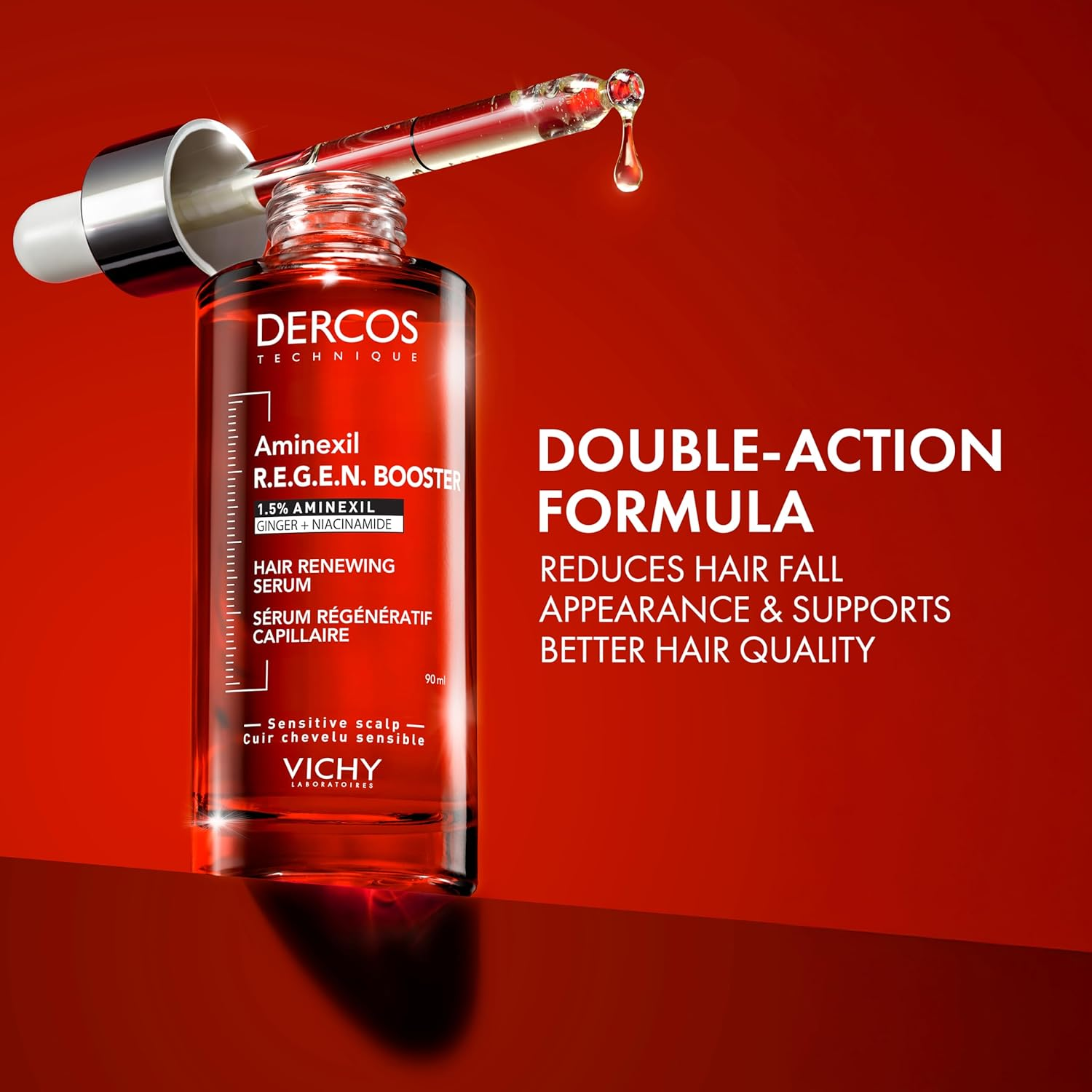 Vichy Dercos Serum R.E.G.E.N Hair Regenerative Booster 90 Ml image number 1