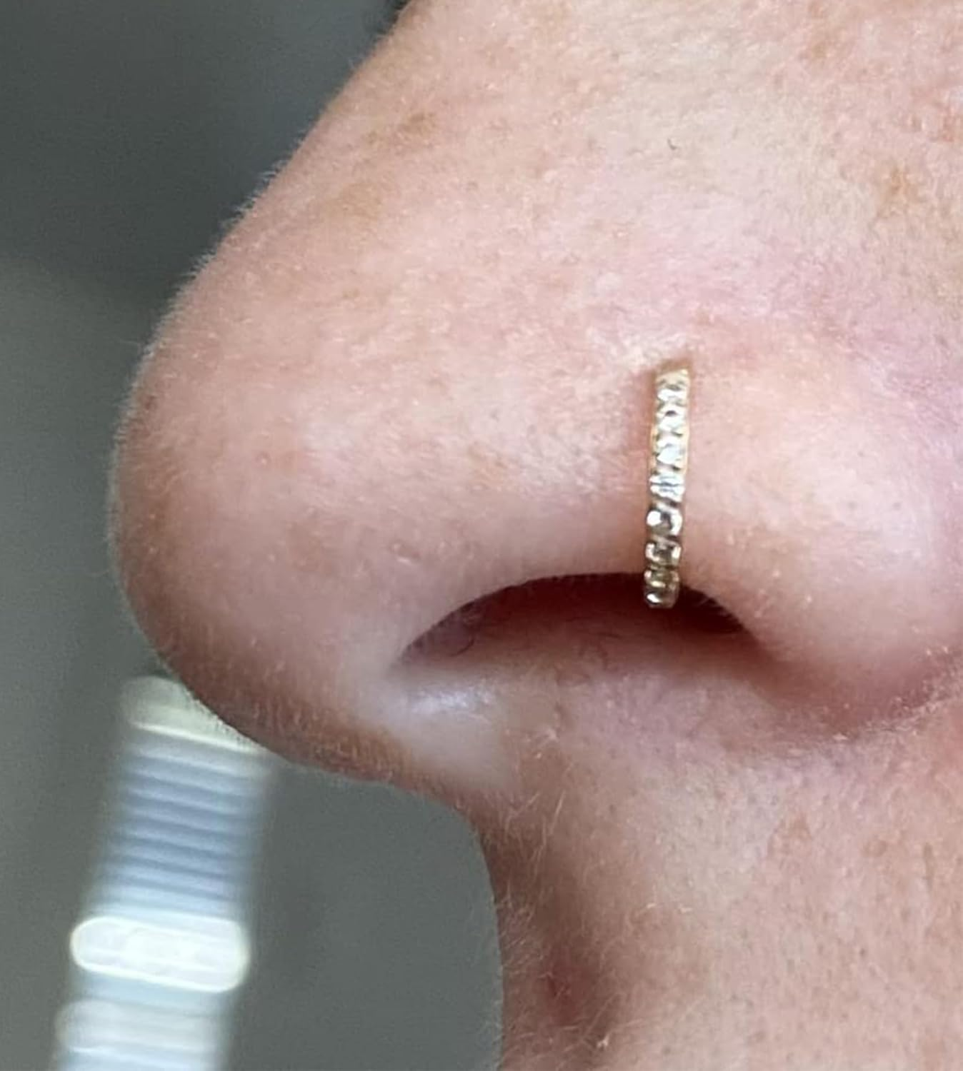 QWALIT Gold Nose Piercing Kit with Disposable Gun and Rings