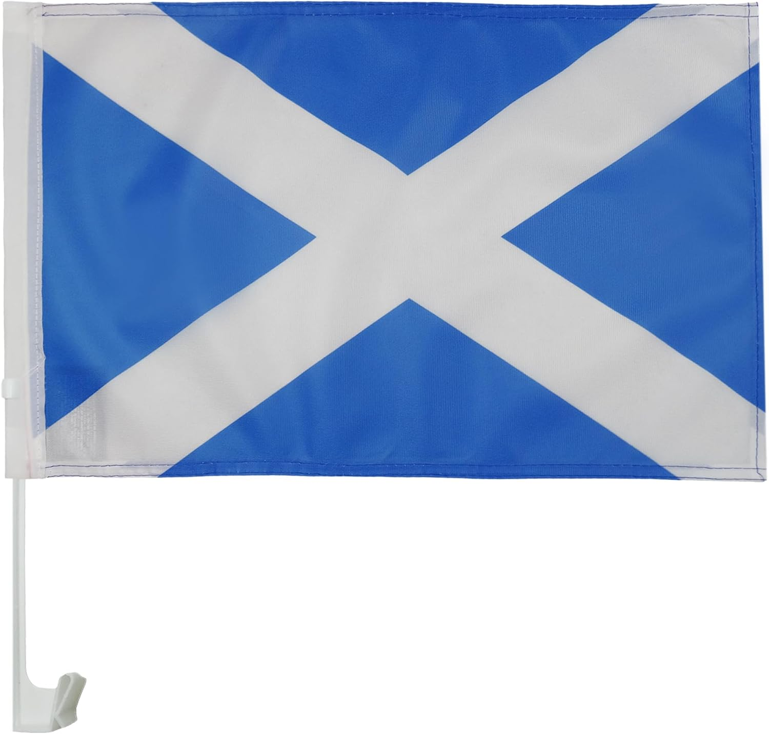 Scotland Car Flag 18'' X 12'' - Scottish Car Flags 30 X 45Cm - Banner 18X12 INCHES Plastic Stick - AZ FLAG image number 1