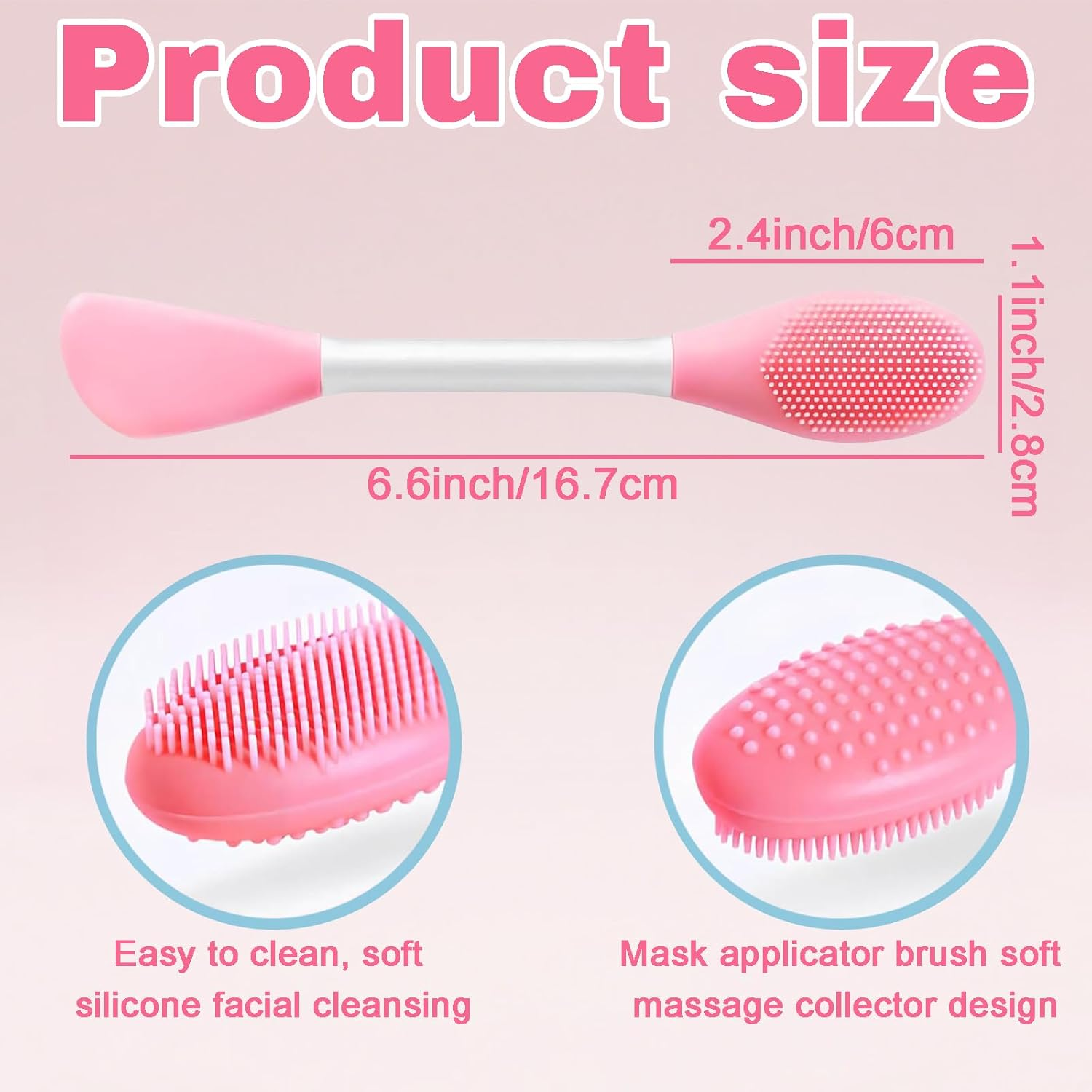 Hrenvaxil 3PCS Silicone Face Scrubber & Pore Cleansing Brush Set - Multifunctional for Gentle Face Pore Scrubber image number 1