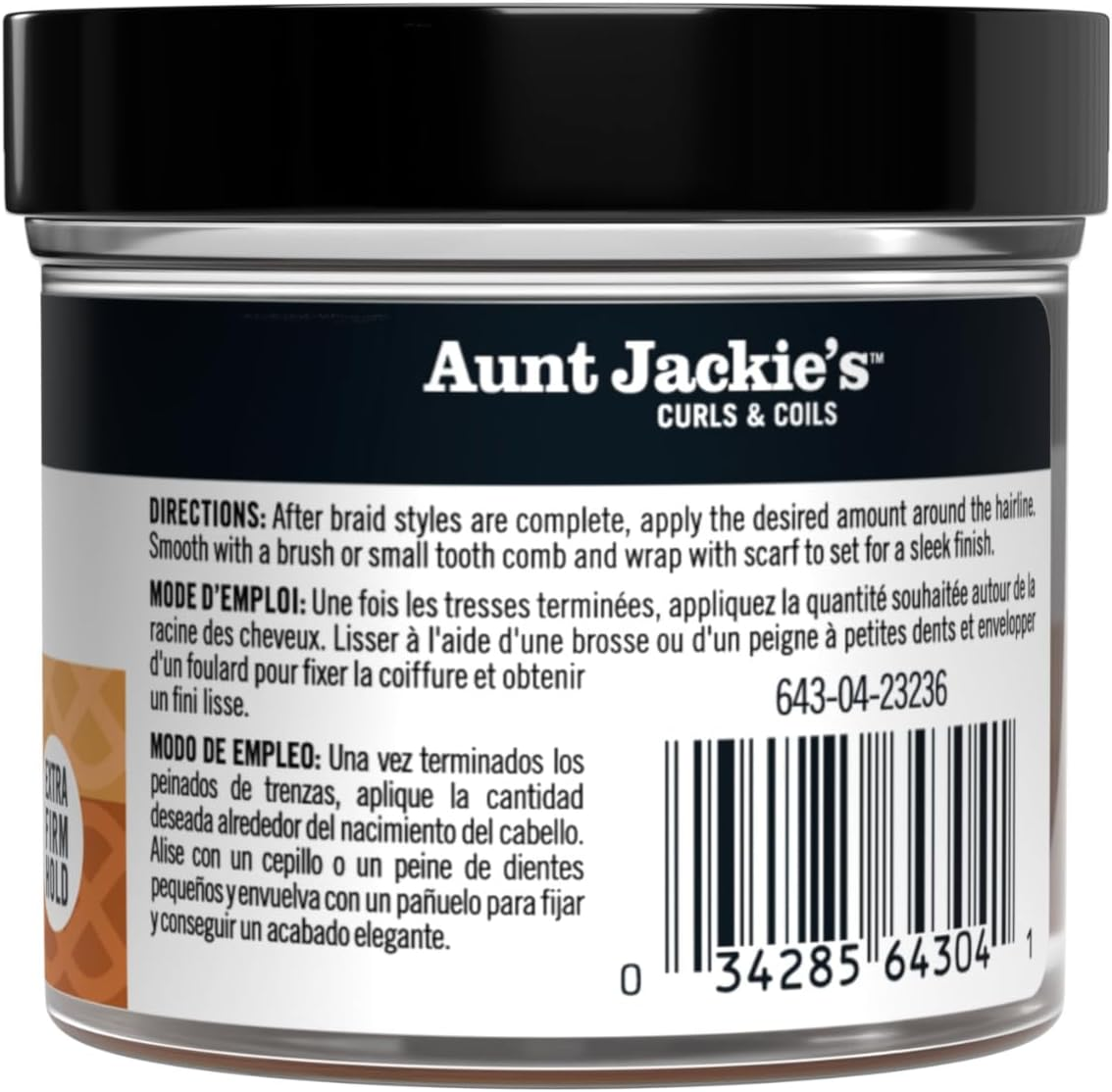 Aunt Jackie'S Smooth + Swirl Edge Gel with Biotin and Honey, Extra Firm Hold, 113 G image number 6