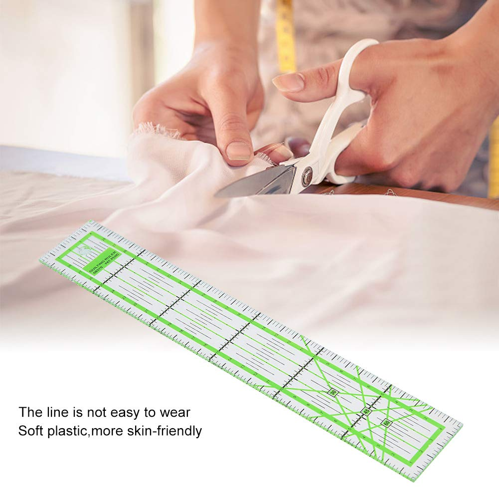 Fdit Sewing Ruler, 5X30Cm High Transparent Tailor Cutting Tool image number 5