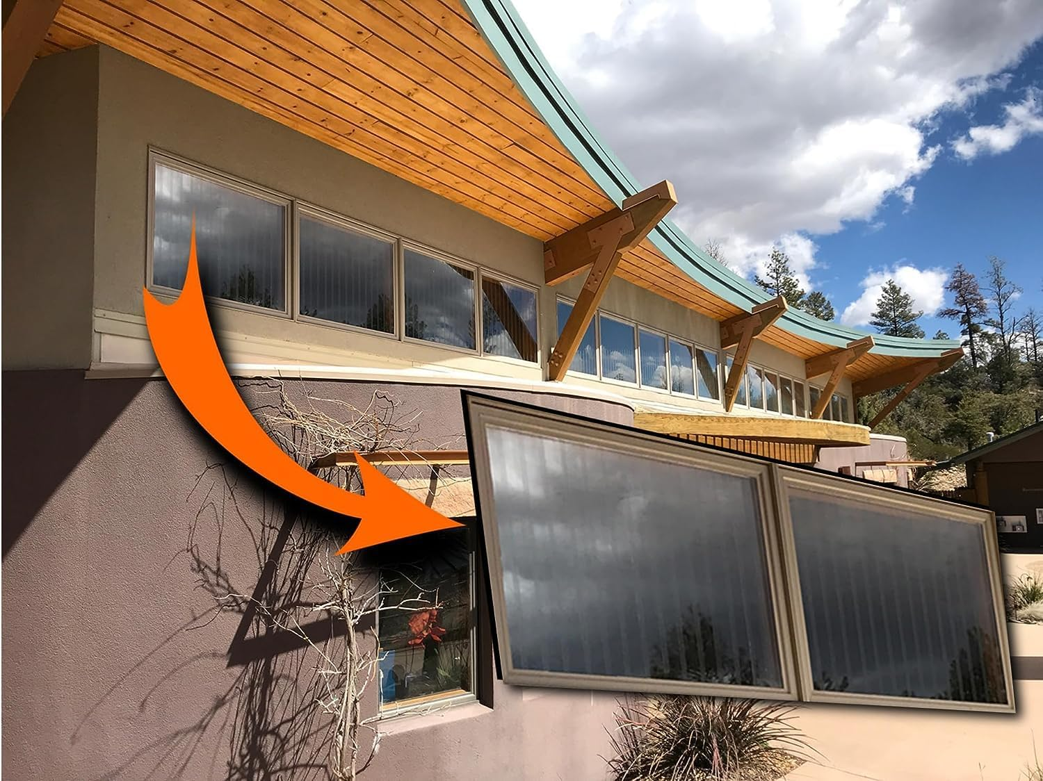 COLLIDESCAPE Spiderweb Clear Bird Tape for Windows (3/4" X 20' - Covers 1 to 2 Windows) | Bird Strike Prevention Decals image number 2