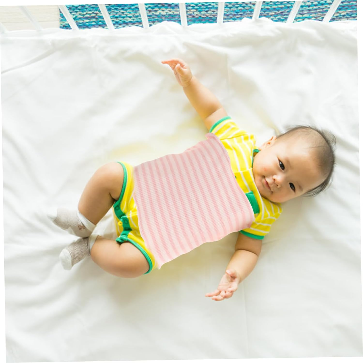 VICASKY 10Pcs Baby Cotton Belly Band Set Breathable Infant Navel Bands Elastic Belly Belts for Newborns Protective Design Suitable for Baby Care and Comfortable Use image number 1