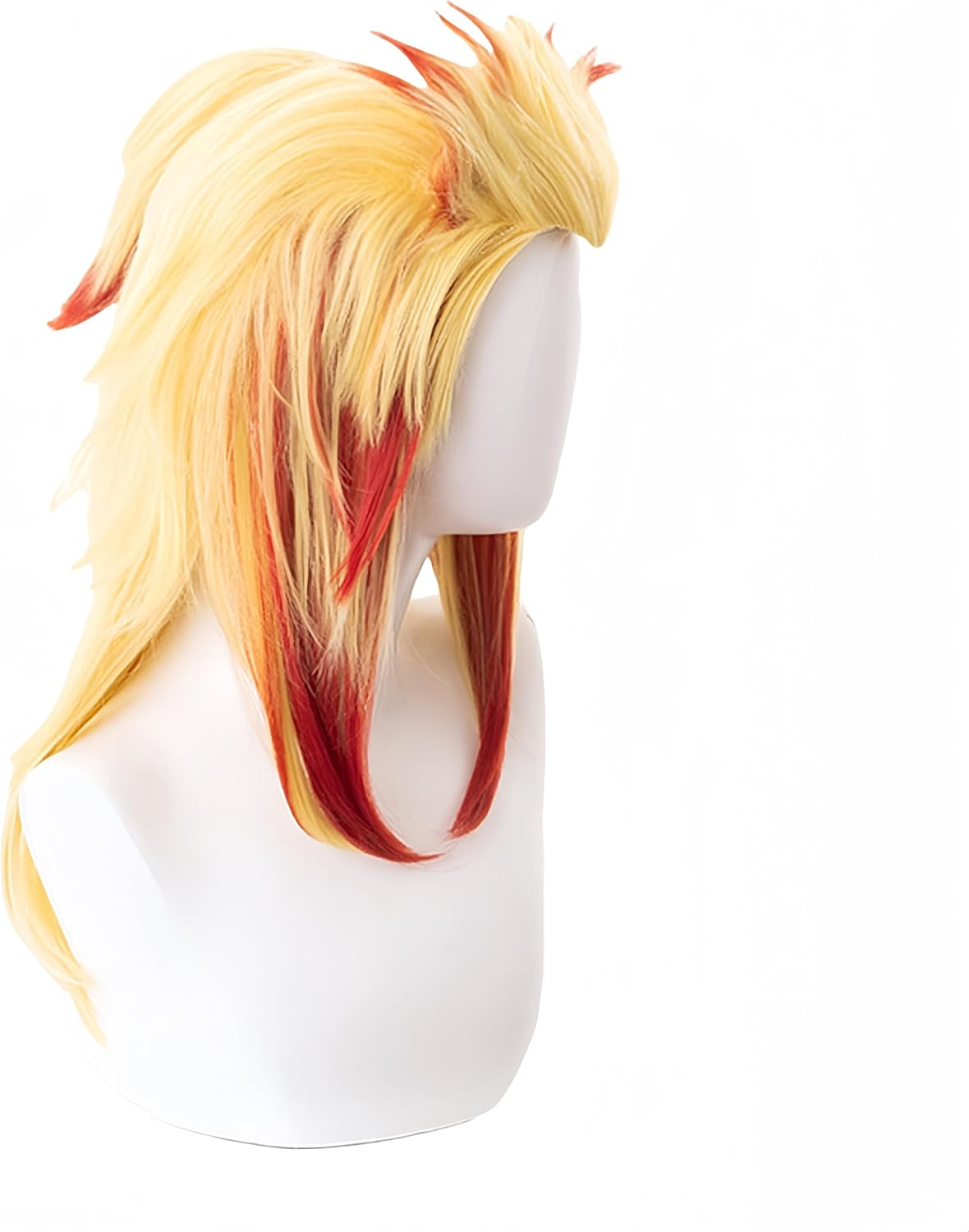 HAMISH Flame Hashira Rengoku Kyojuro Wig Cosplay Wig with Wig Cap Heat Resistant Synthetic Hair for Manga Anime Role Play for Festival, Holiday, Cosplay Party, Comic Exhibition - Agatsuma Zenitsu image number 4