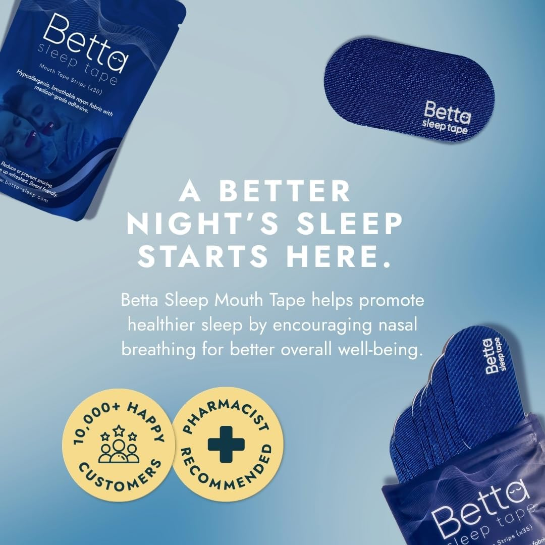 Mouth Tape for Sleeping - Hypoallergenic, Breathable, Medical-Grade Adhesive - anti Snoring Devices, Nasal Breathing Aid, CPAP Support, Improved Sleep Quality - 30 Strips (1-Month Supply) image number 2