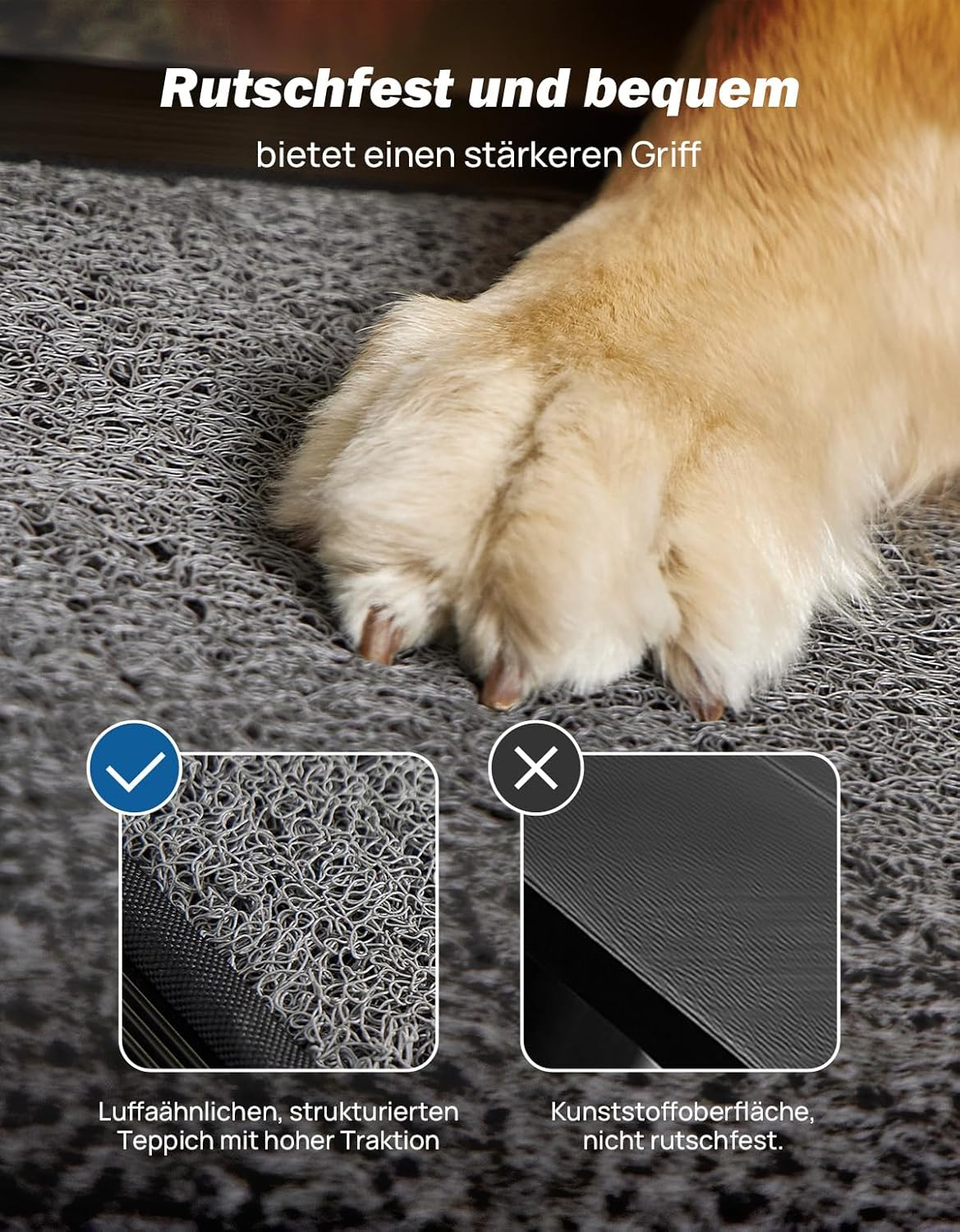 JOYTUTUS 180Cm Foldable Dog Ramps Large Dogs, Pet Ramp for Car with Textured Mat, Portable Pet Steps for Medium & Large Dog up to 90Kg Get into Cars Suvs Trucks image number 2