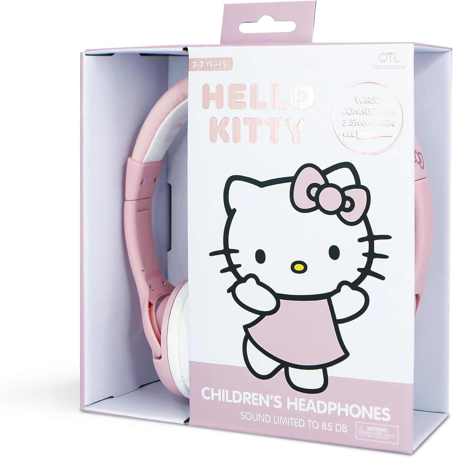 OTL Technoloiges HK1184 Hello Kitty Children'S Wired Headphones in Pink with Rose Gold