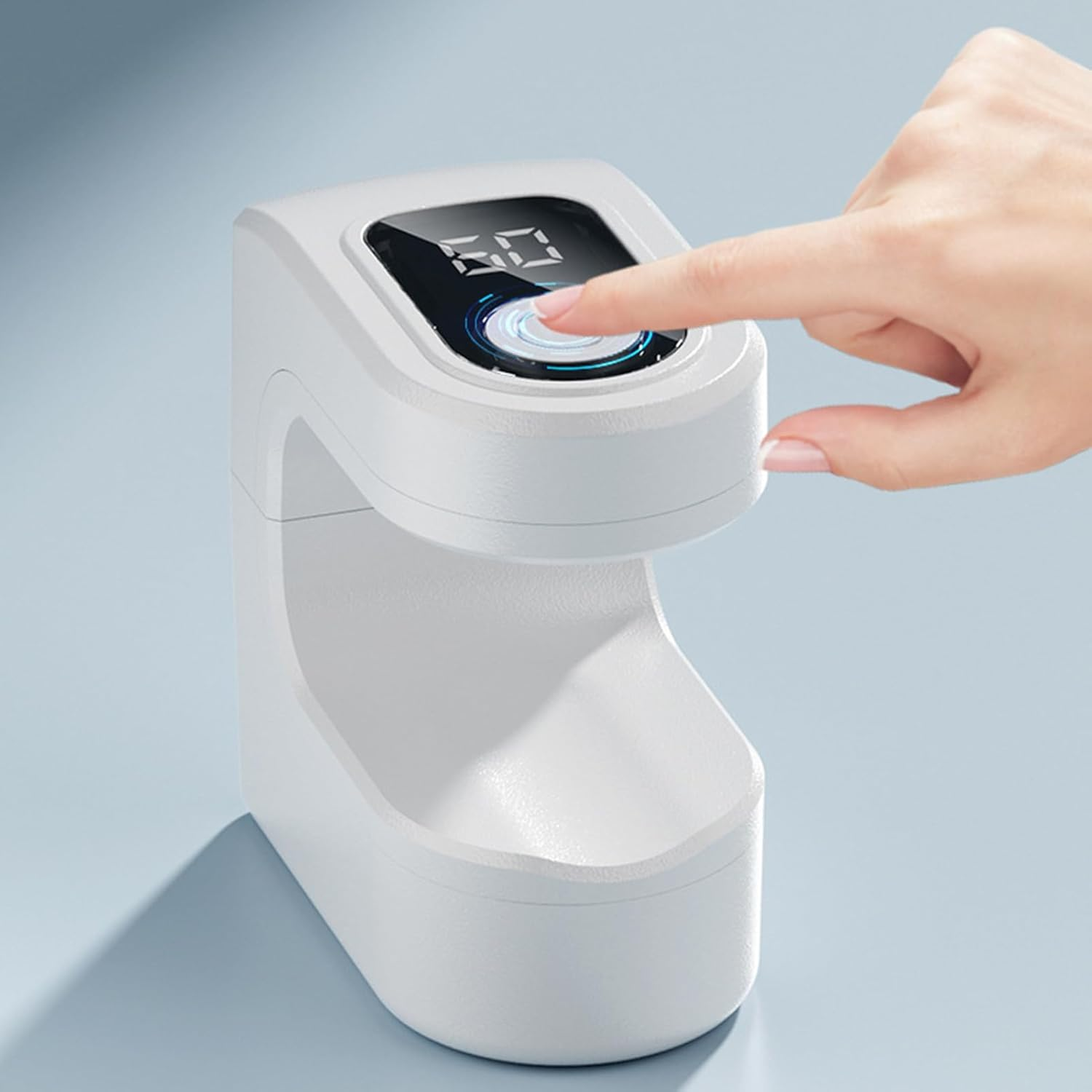 Small UV Light for Nails | USB Rechargeable Fingernail Lamp | Portable Manicure Curing Light for Home Travel Daily Use with 2 Timing Modes image number 1