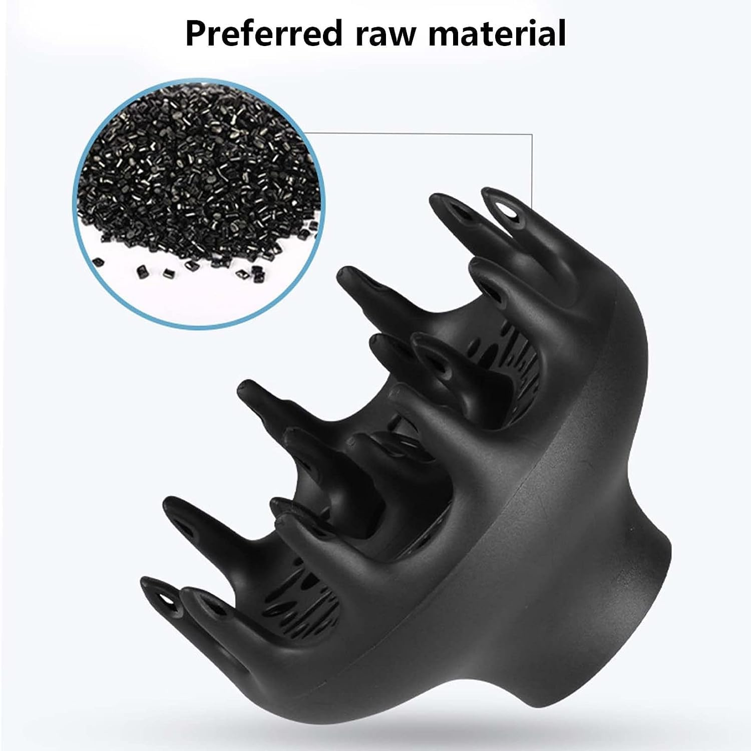 Hair Dryers Accessories, Hair Diffuser Universal Hair Dryer Diffuser Attachment Blow Dryers Diffuser for Curly Wave Thick Hair Black image number 1