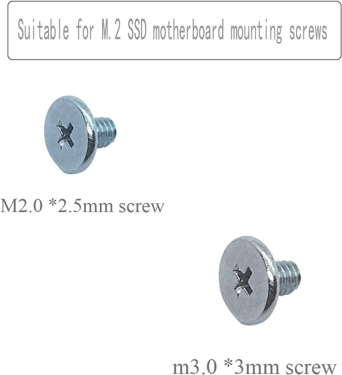 Hard Disk Laptop Repair KİT, M.2 Ssd Screws Laptop Nvme M2 Ps5 Screws Suitable for PS5 Asus & Gigabyte & MSI Motherboards image number 2