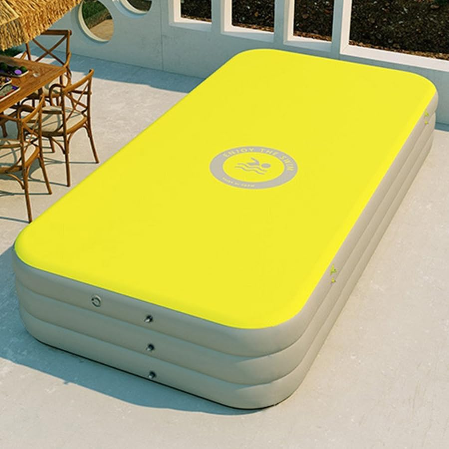 7FT Large Inflatable Pool with Canopy - Kiddie Pool, Ball Pit, Foldable, Family, Easy Set, Snapset Pool, Blow up Swimming Pool for Kids, Adults - Sun Shade - for Backyard, Outdoor Water Play image number 2