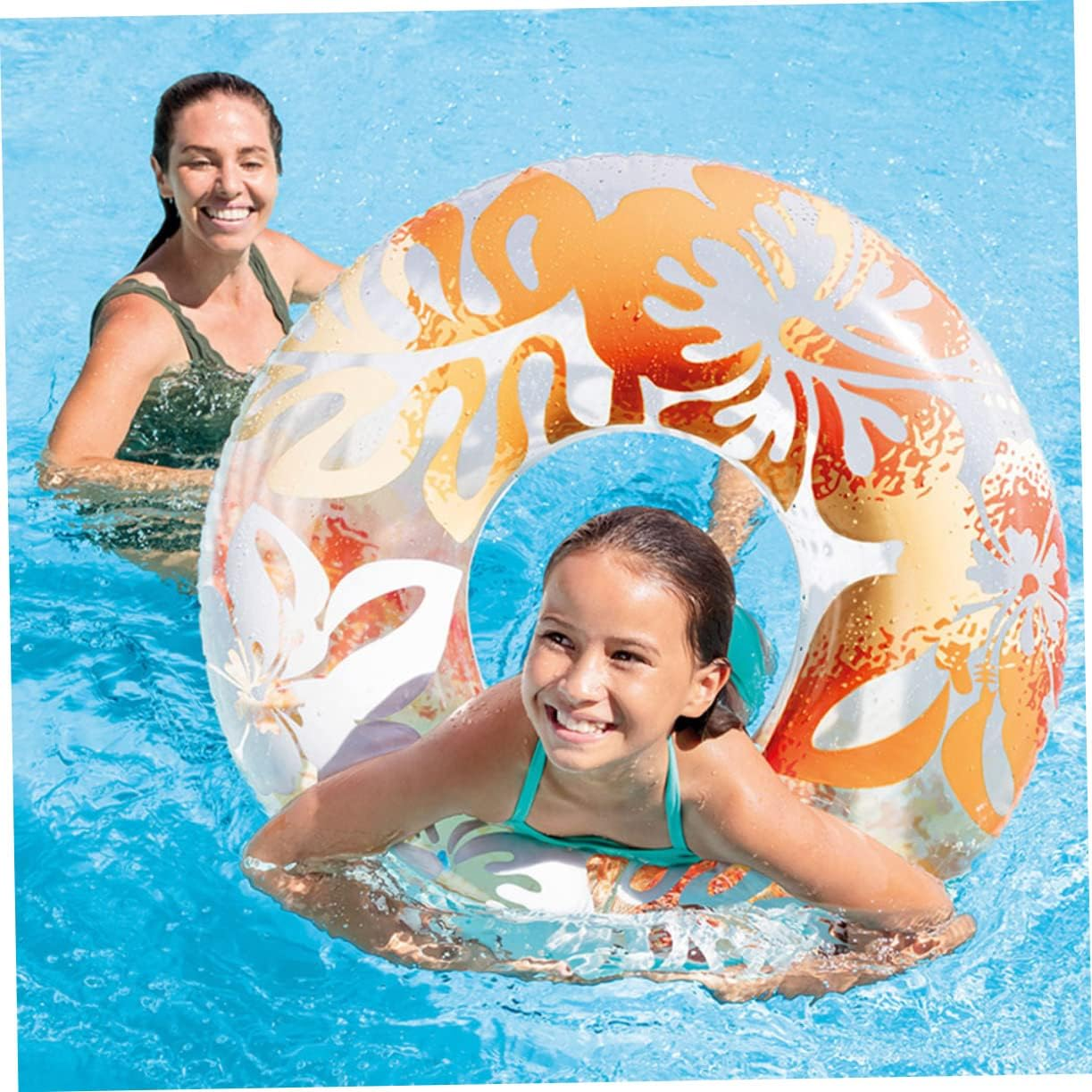 ERINGOGO Inflatable Swim Ring Printing Pool Leakproof PVC Swimming Ring for Beach Pool Inflatable Accessories Random image number 5