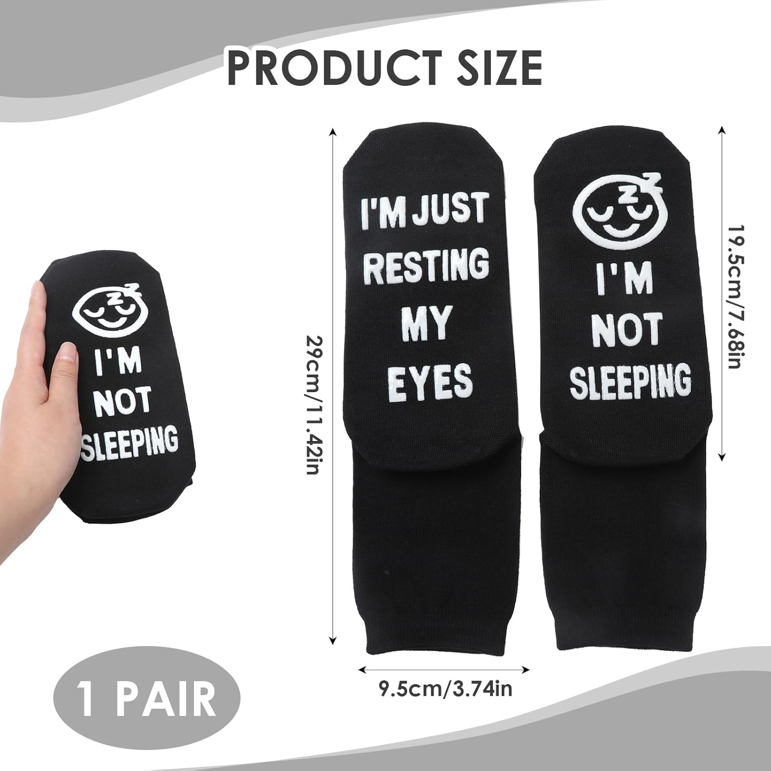 Men Socks Birthday Gifts Black, Funny Socks Men, Breathable Cotton Personalised Socks Non-Slip, Christmas Fathers Day Gift Birthday Present image number 4