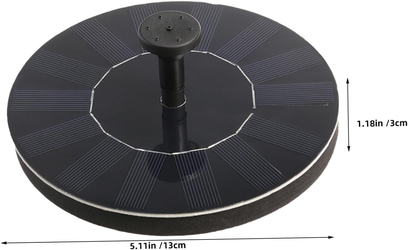 Milisten Solar Floating Fountain Pump Compact Solar-Powered Water Feature for Ponds Pools Birdbaths Outdoor Landscaping Decor with Smart Circulation and Design image number 1