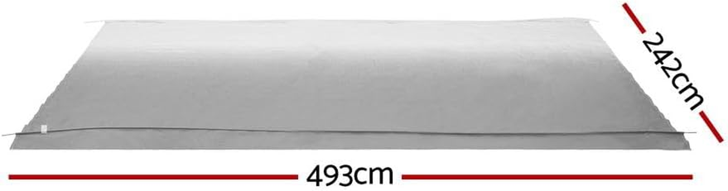 17Ft Caravan Awning RV Replacement Fabric Roll Out Shading 4.93X2.42M image number 3