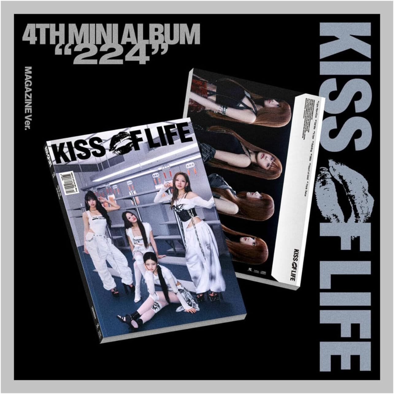 KISS of LIFE 224 4Th Mini Album with Tracking Sealed KIOF (Keychain Version) image number 4