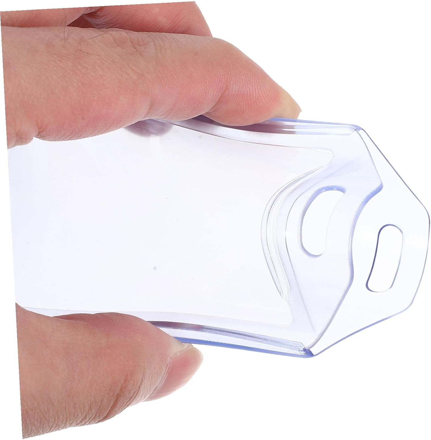 VILLCASE 10 Pcs Baggage Travel Tags Luggage Identifiers Suitcase Label Luggage Id Tags PVC Transparent image number 1