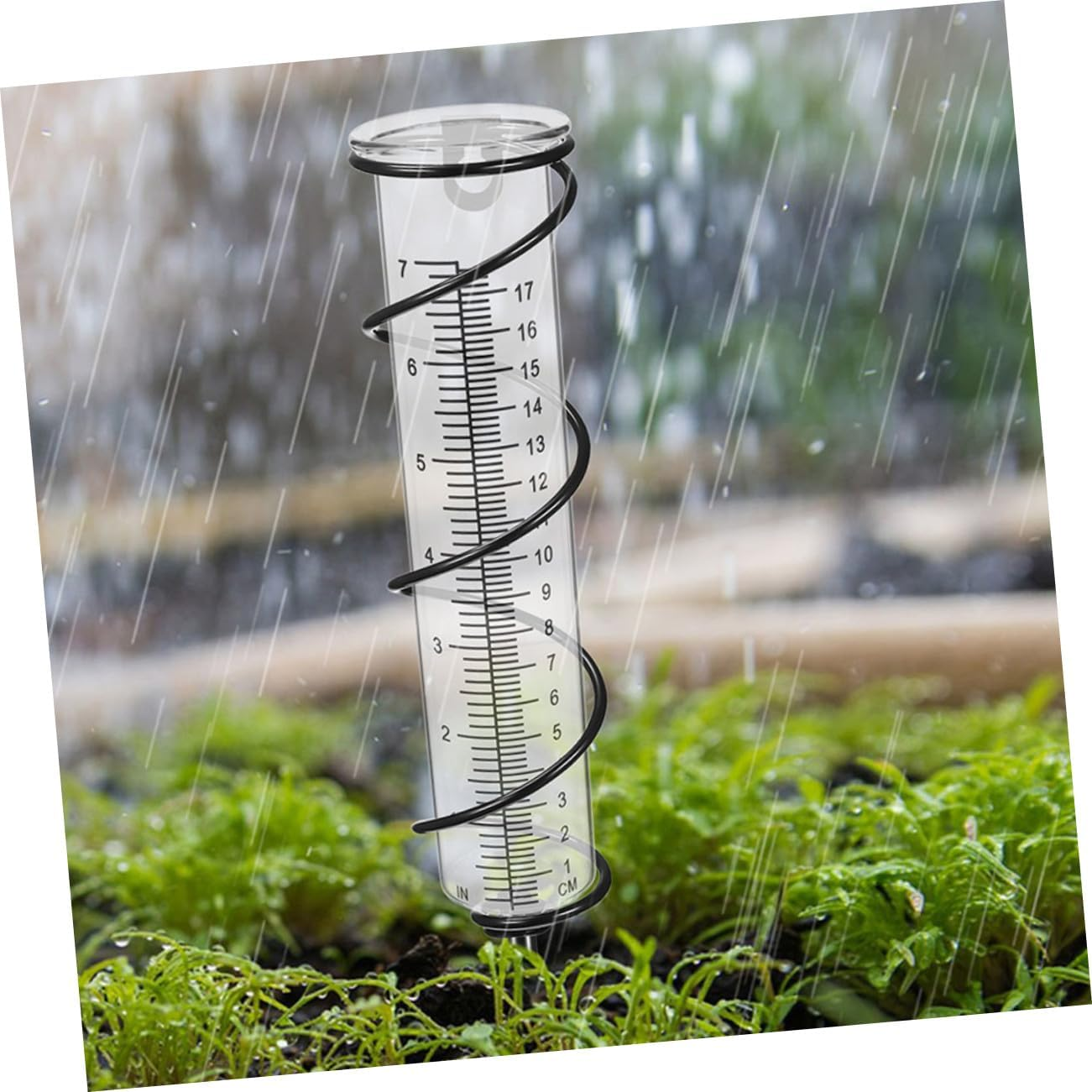 Balacoo 2Pcs Freeze Rain Gauge Replacement Tubes Plastic Accurate Rainfall Measurement for Outdoor Garden Lawn Easy to Use Lightweight and Portable