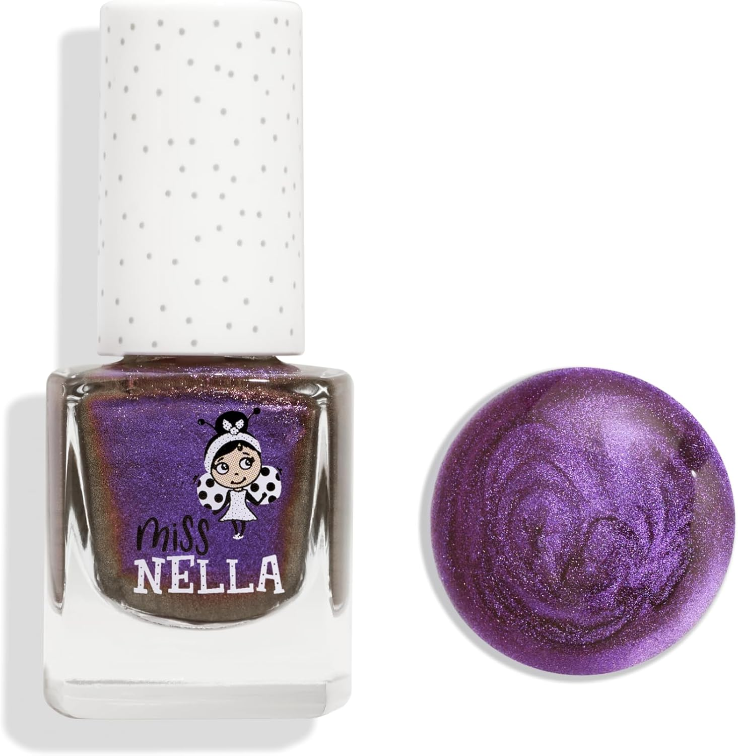 Miss Nella Galactic Unicorn Peel-Off Nail Polish Specially for Kids Purple Peel-Off Formula Non-Toxic, Water Based and Odourless - Abracadabra image number 5