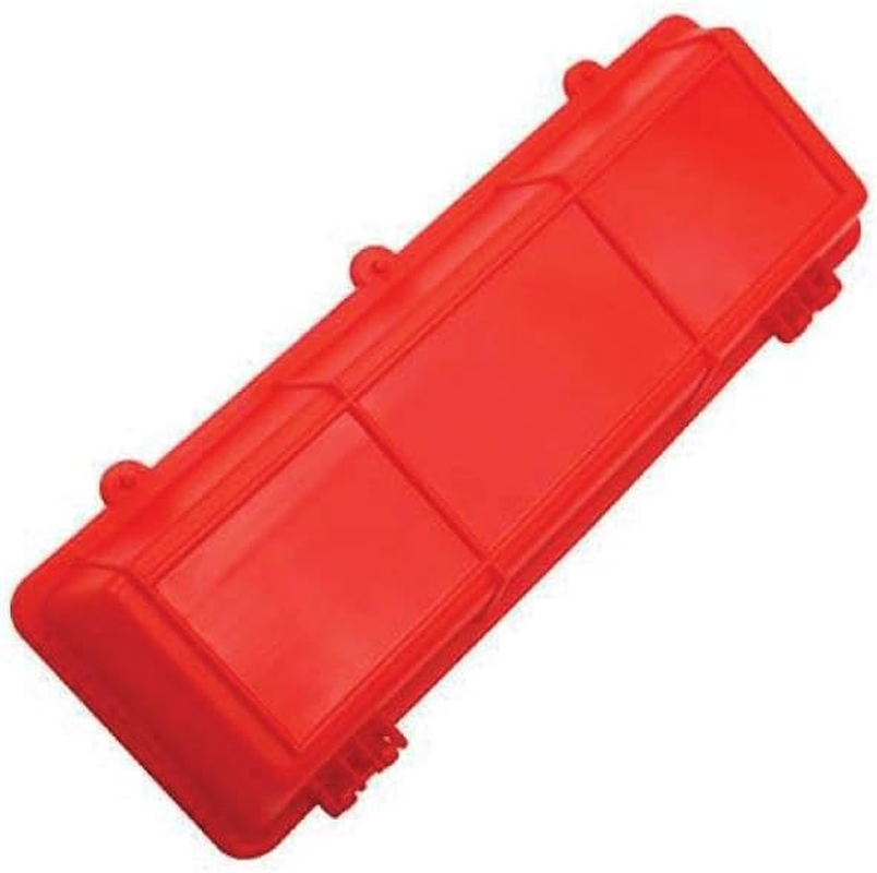 30Cm Long Poultry Feeder Feeding Trough Chicken Chick Red Plastic Flip Top Container image number 3