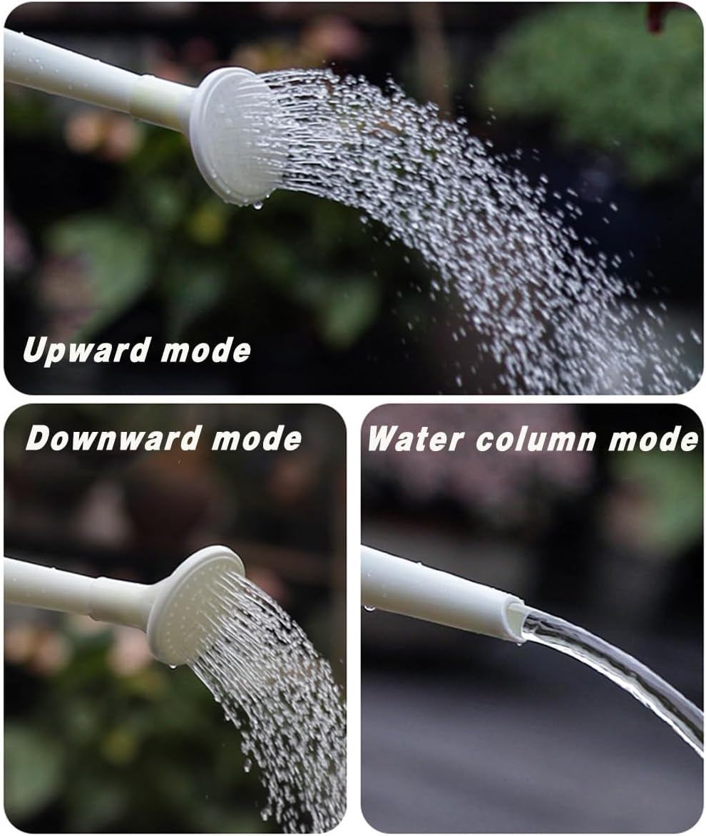 AIMALL Rotatable Sprinkler Head - 1.8L Plastic Garden Watering Can with Long Spout, Available in Gray, Green, Blue, Yellow, Pink, White, 7.67 X 5.9 Inch image number 1