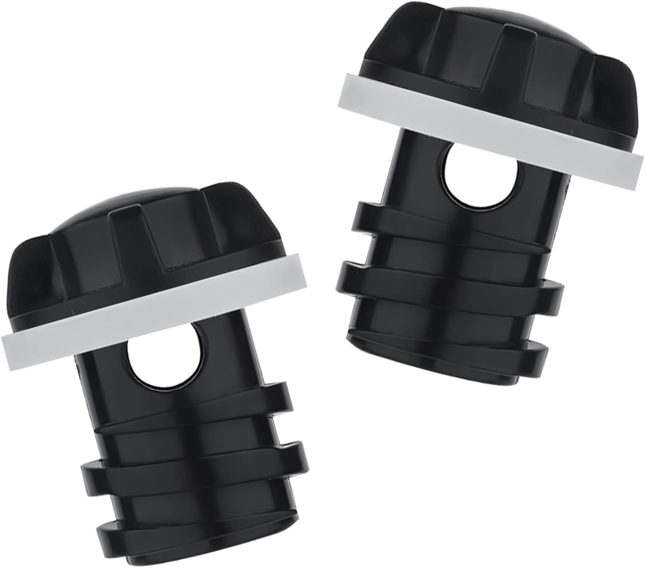 2Pcs Cooler Drain Plug, Replacement Cooler Drain Plug Cooler Accessory Compatible with Yeti'S Line of Roadie, Tundra and Tank Coolers Fit for ORCA Coolers (Black) image number 2
