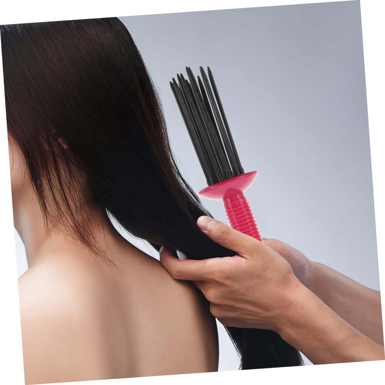 NIYANGLE 2Pcs Curling Comb for Curly Hair Professional Air Brush for Fluffy Shaping and Styling Portable Hair Roll Comb for Travel Multifunctional Design for Versatile Styling Needs