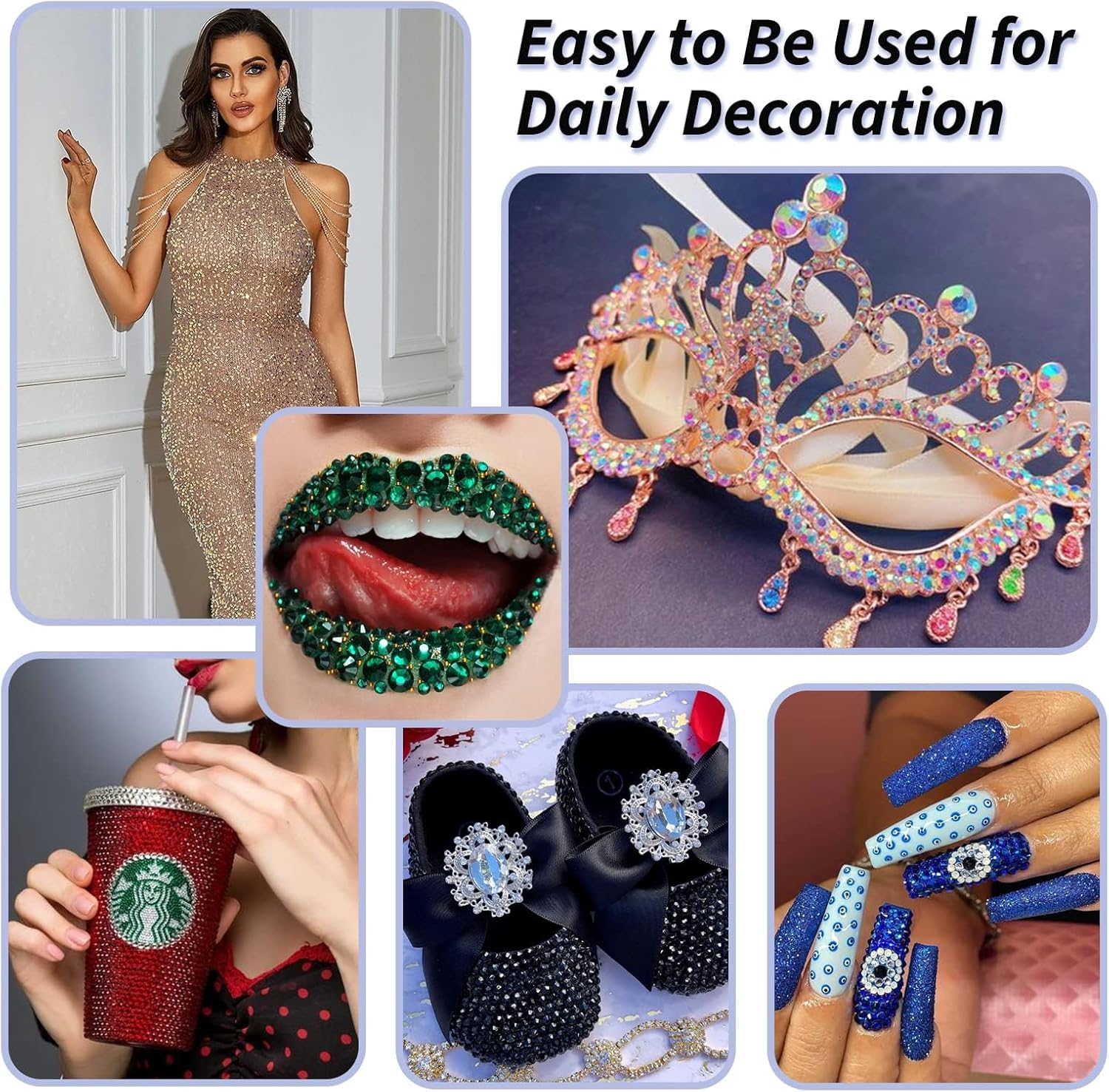 Starglwam SS30 6.5MM Hotfix Crystals Glass Rhinestone, Flatback Hot Fix round Gems Crystal Stones for Clothes Crafts (Siam/Red, 288 Pieces)