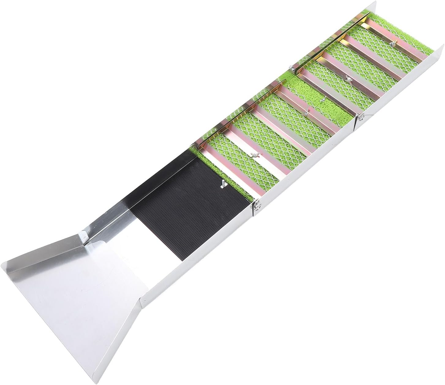 50 Inch Folding Aluminum Alloy Sluice Box, Portable Sluice Box for Gold Mining, Gold Sluice Equipment, Gold Prospecting Tool for River, Creek, Gold Panning, Dredging image number 3