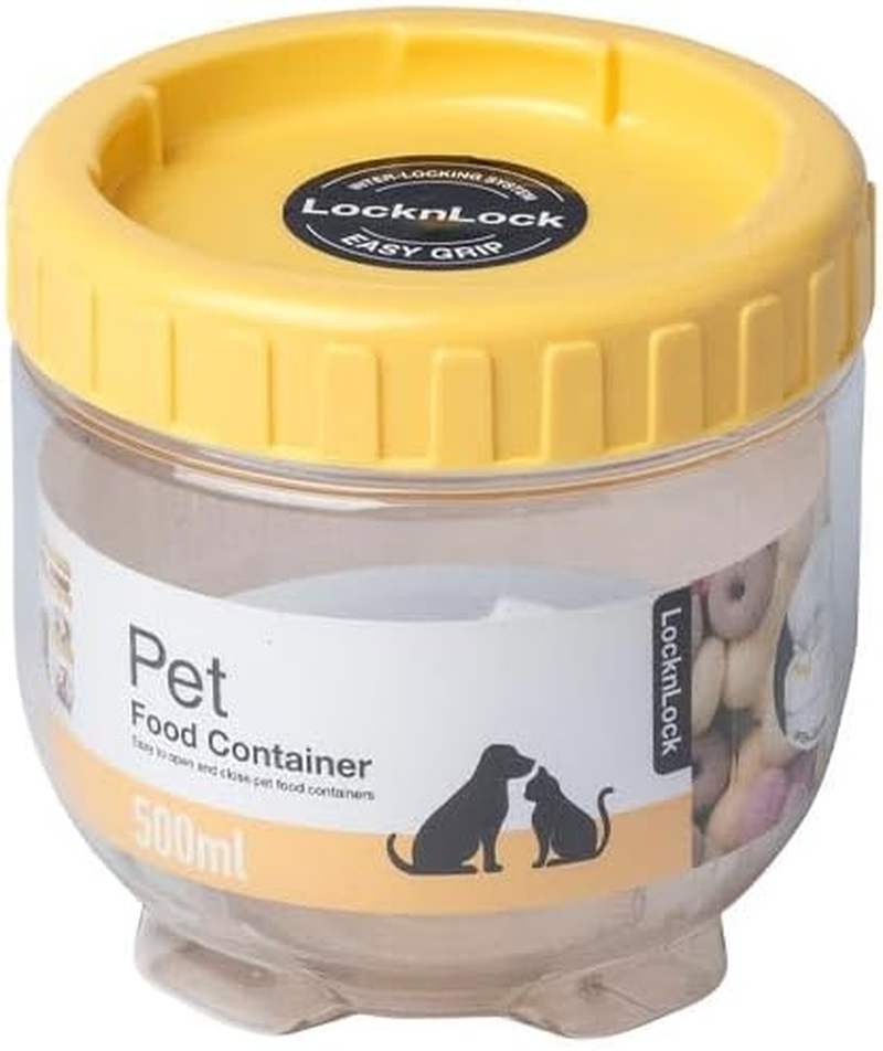 Locknlock Pet Storage Container Set - Airtight and Leak-Proof Containers | Keeping Pet Food Fresh Longer | High-Quality Material - Perfect Solution for Organizing Your Pet'S Food Supply | 5 Pieces