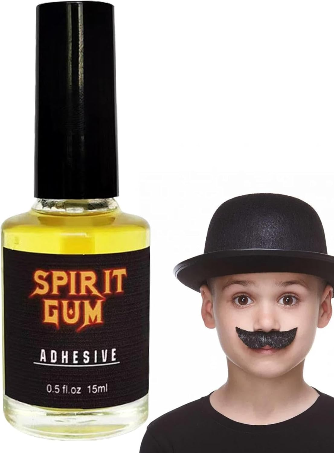 Makeup Spirit Gum | High Simulation Makeup Glue for Fake Beard,Spirit Gum Cosmetic Glue for Halloween Costumes Accessories, for Masquerades, Cosplay, Haunted Houses, Halloween Parties Jmedic image number 2