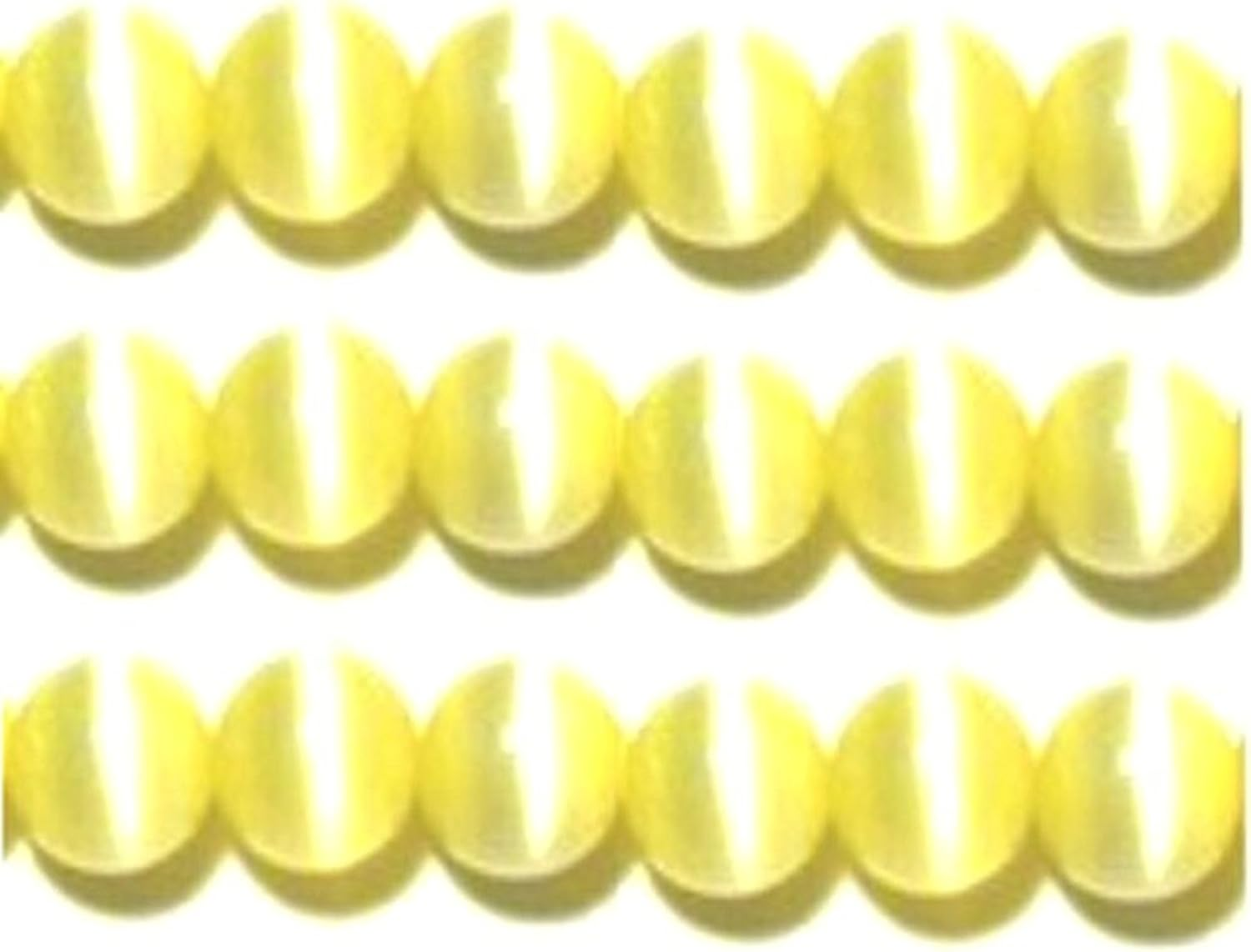 10Mm, 8Mm & 6Mm Cat'S Eye Bead Strands Grade a Fiber Optic, 32 Colors to Choose from (8Mm, Peach) image number 2