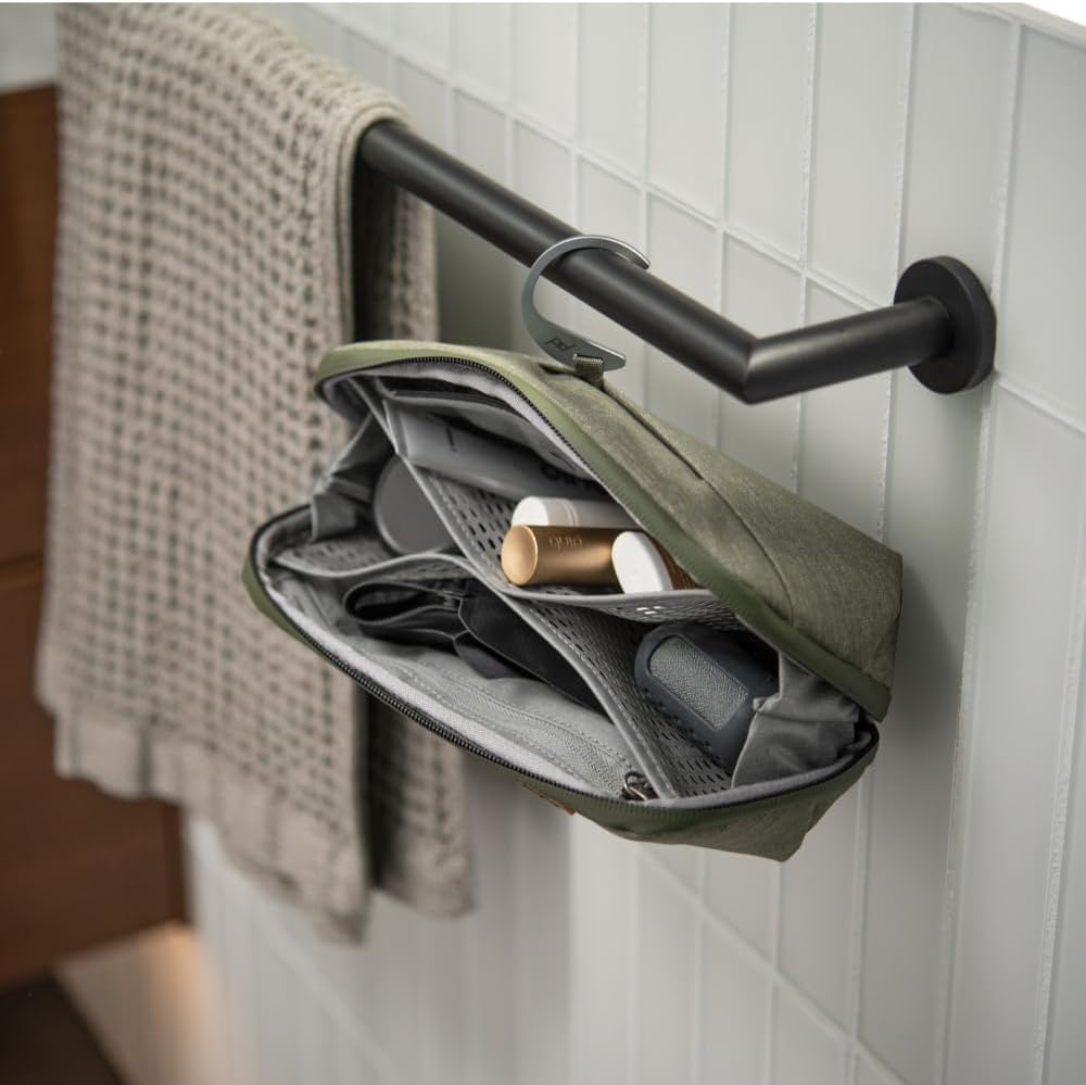 Peak Design Small Wash Pouch, Coyote, Ocean Edition, Travel Toiletry Bag, Upright or Hanging Dopp Kit with Pockets, Magnetic Toothbrush Pocket, Wide Ultrazip Opening, Toiletry Bag for Men and Women image number 3