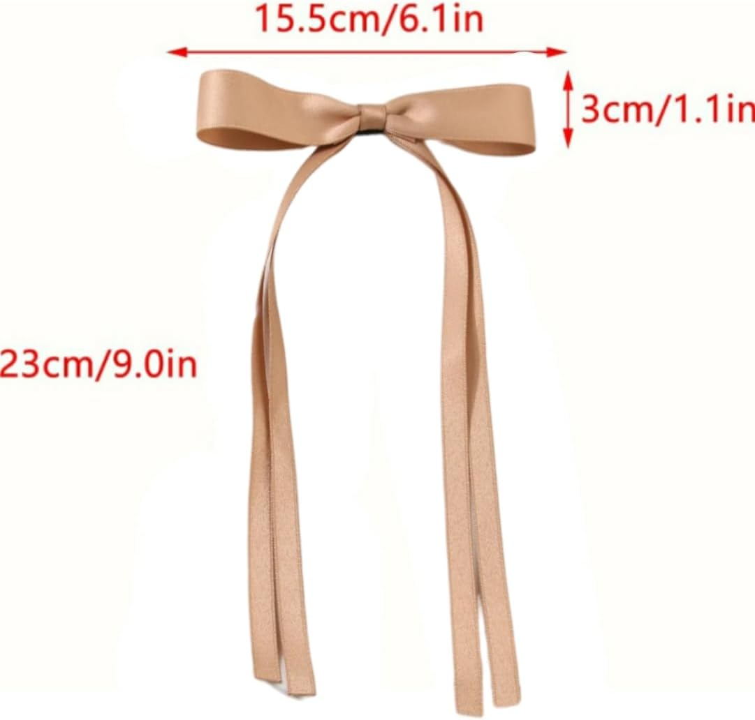 Hair Bands - Bows for Hair Coquettes with Satin Bow (2, Champagne Gold)