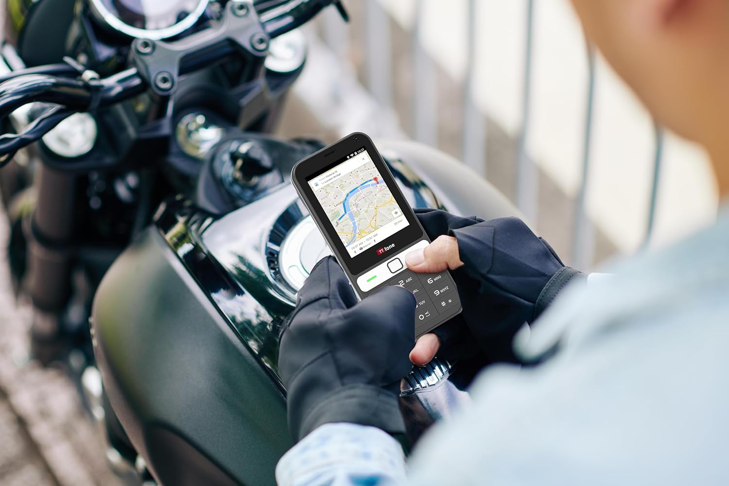 Ttfone TT280 - Phone 4G Dual SIM Single with Android, 2.8 Inch Touchscreen, Keyboard, 2MP Camera, USB-C - Mobile Phone Unlocked, Easy to Use (With USB Cable) image number 1