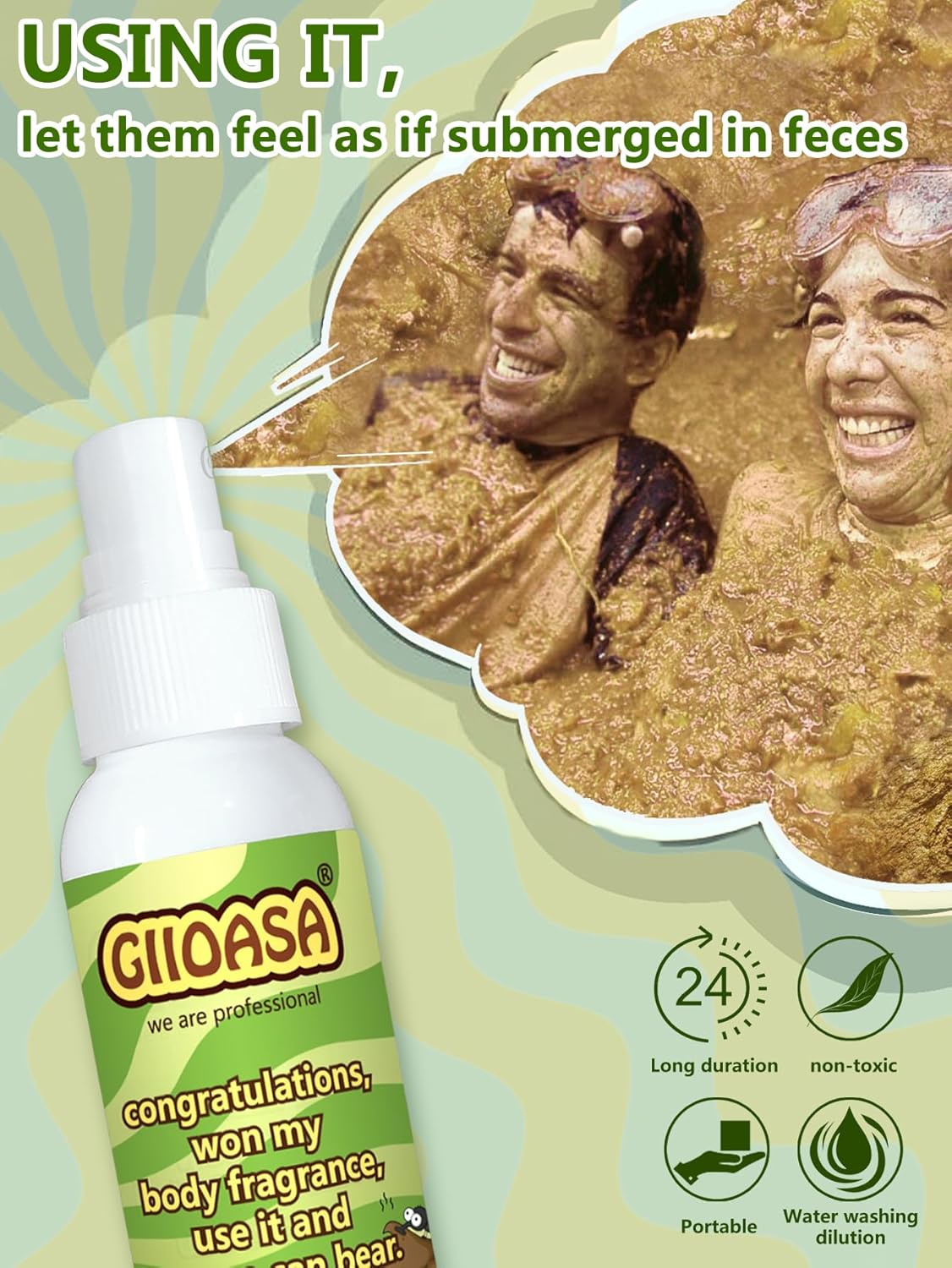 PARNIXS Extra Strong Fart Spray Prank, Ocean of Vomit, Poop Spray Prank, Joke Toys for Adults or Kids - Non Toxic image number 5