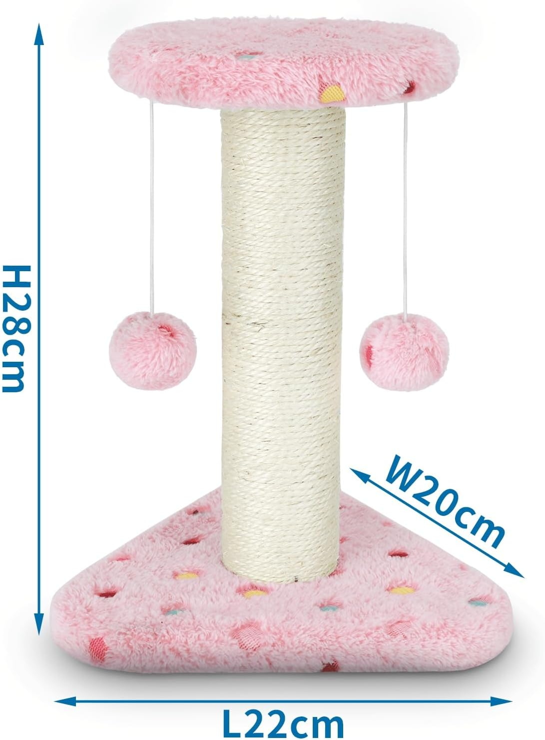 Recycled Cardboard Cat Scratching Post - Compact Design - Easy to Assemble - Ideal for Sharpening Nails and Reducing Stress for Cats