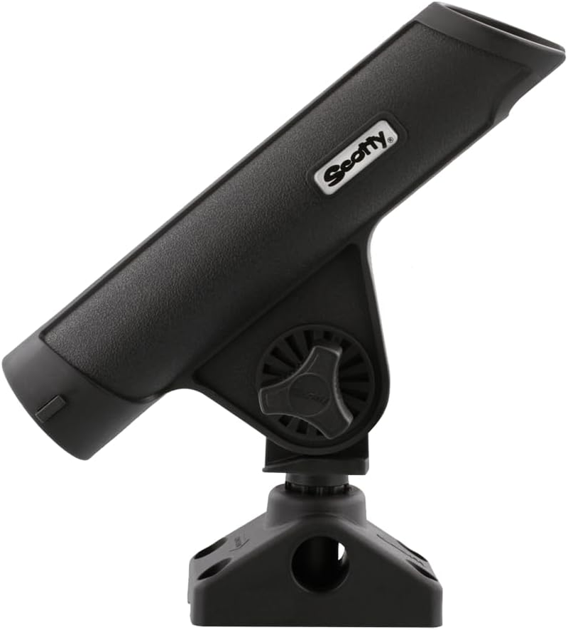 Scotty #350-BK Rodmaster II Rod Holder Black with 241 Side Deck Mount, Small image number 2