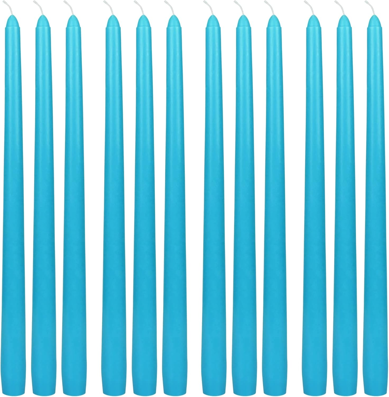Zest Candle 12-Piece Taper Candles, 12-Inch, Turquoise image number 5