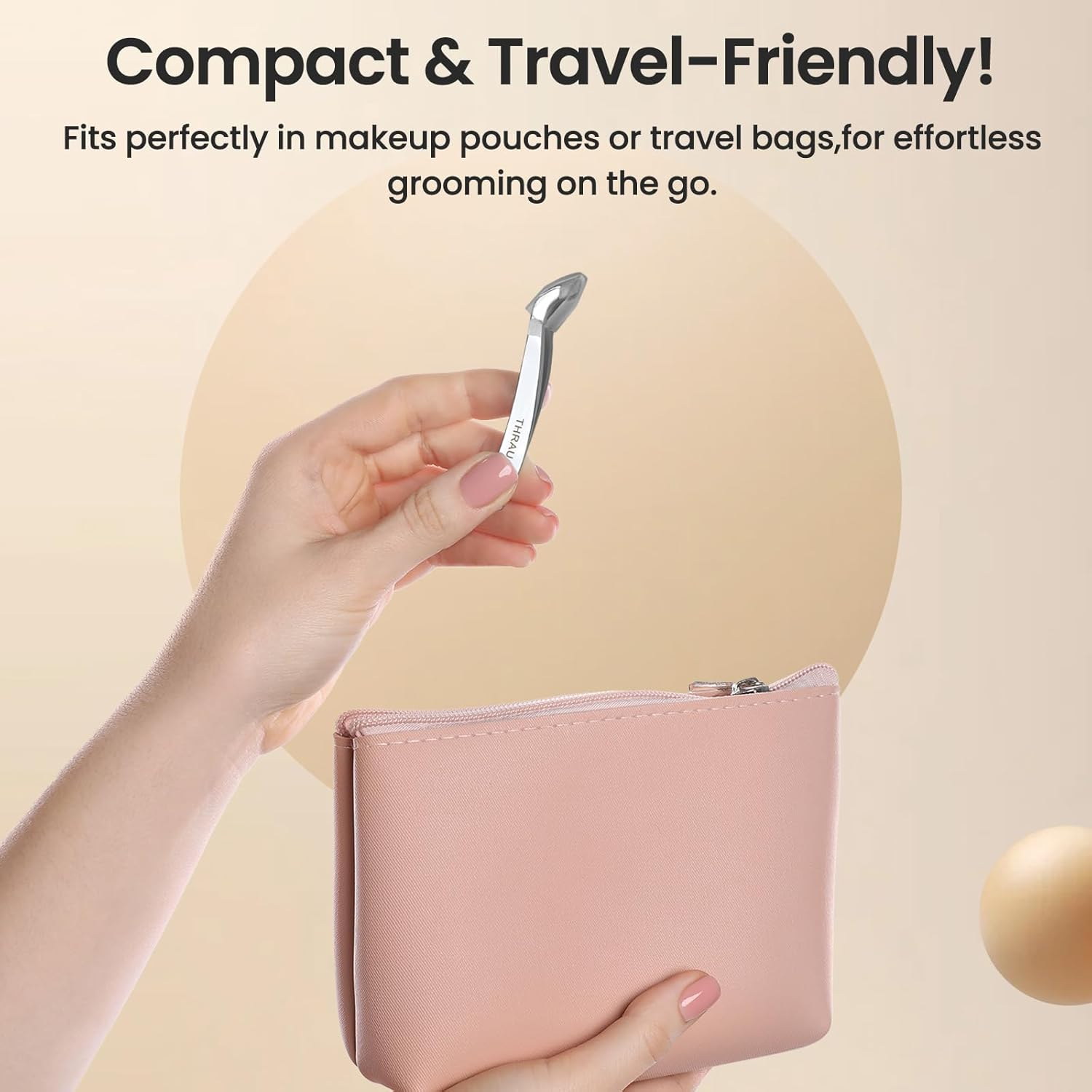 THRAU Professional Cuticle Trimmer, Stainless Steel Cuticle Nipper Cutter for Dead Skin, Manicure & Pedicure Tools for Fingernails & Toenails image number 1