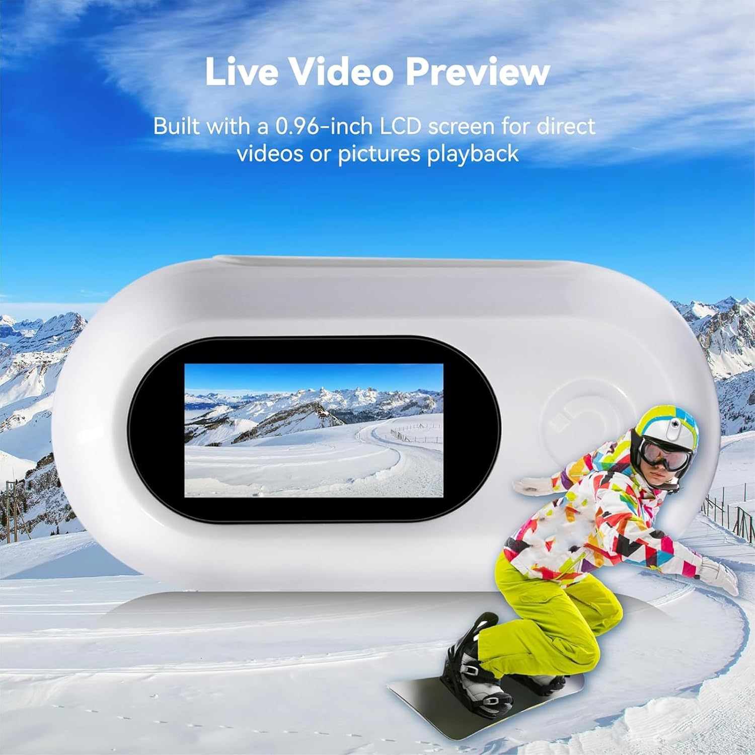 Cat Collar Camera, No Wifi Needed, 120 Degree Wide Angle Home Pet Cameras, Mini Action Camera with Video Records, Indoor Outdoor Pet Cam, Birthday Gifts for Cats Dogs (White) image number 5