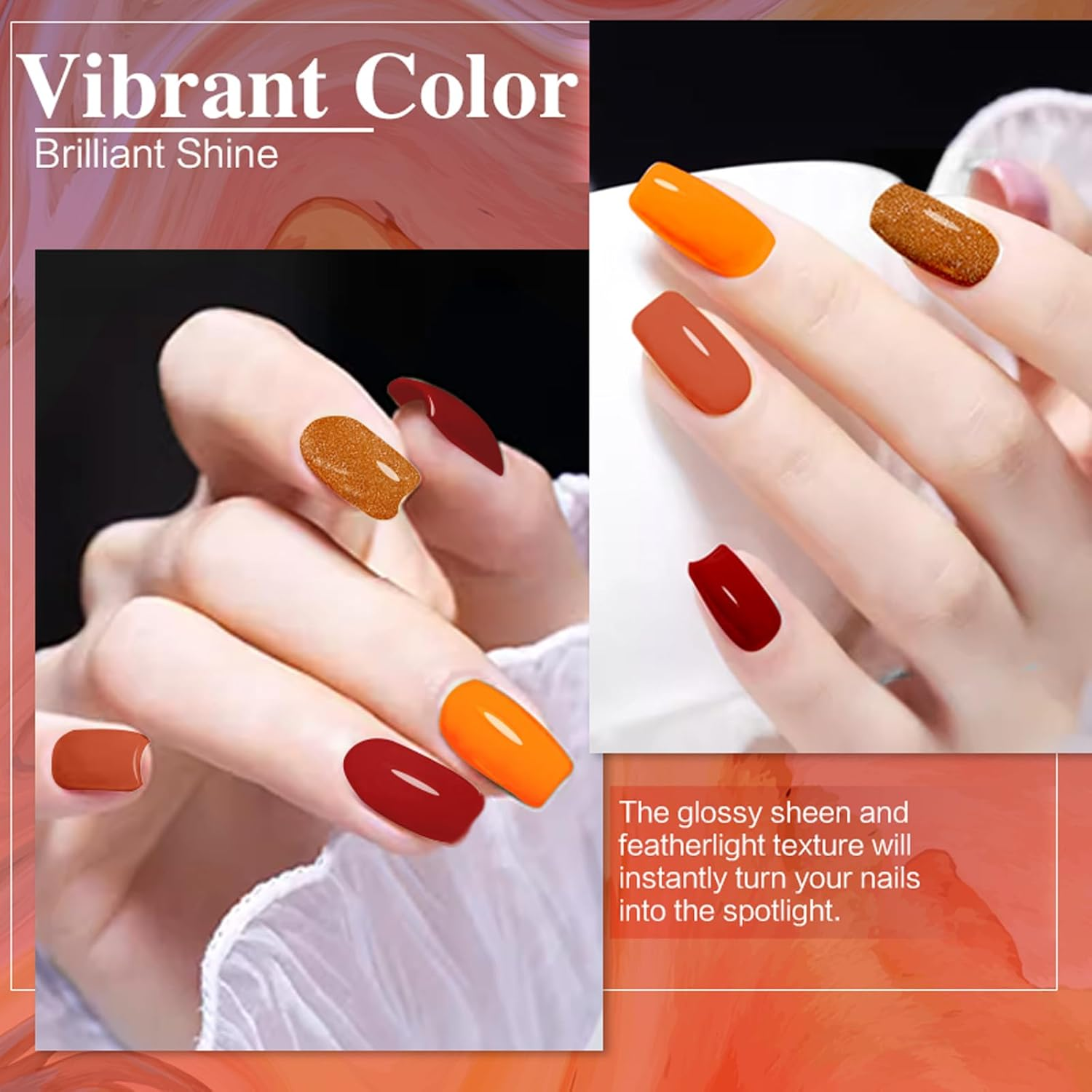 Powder Nail Dipping Kit,10G/0.35Oz Dip Powder Nail ,4Colors Dip Powder,Dip Powder for Nail ,Dip Nails Powder Starter Kit for Nail Art Manicure DIY Salon,No Nail/Led Nail Lamp Needed (Red) image number 2