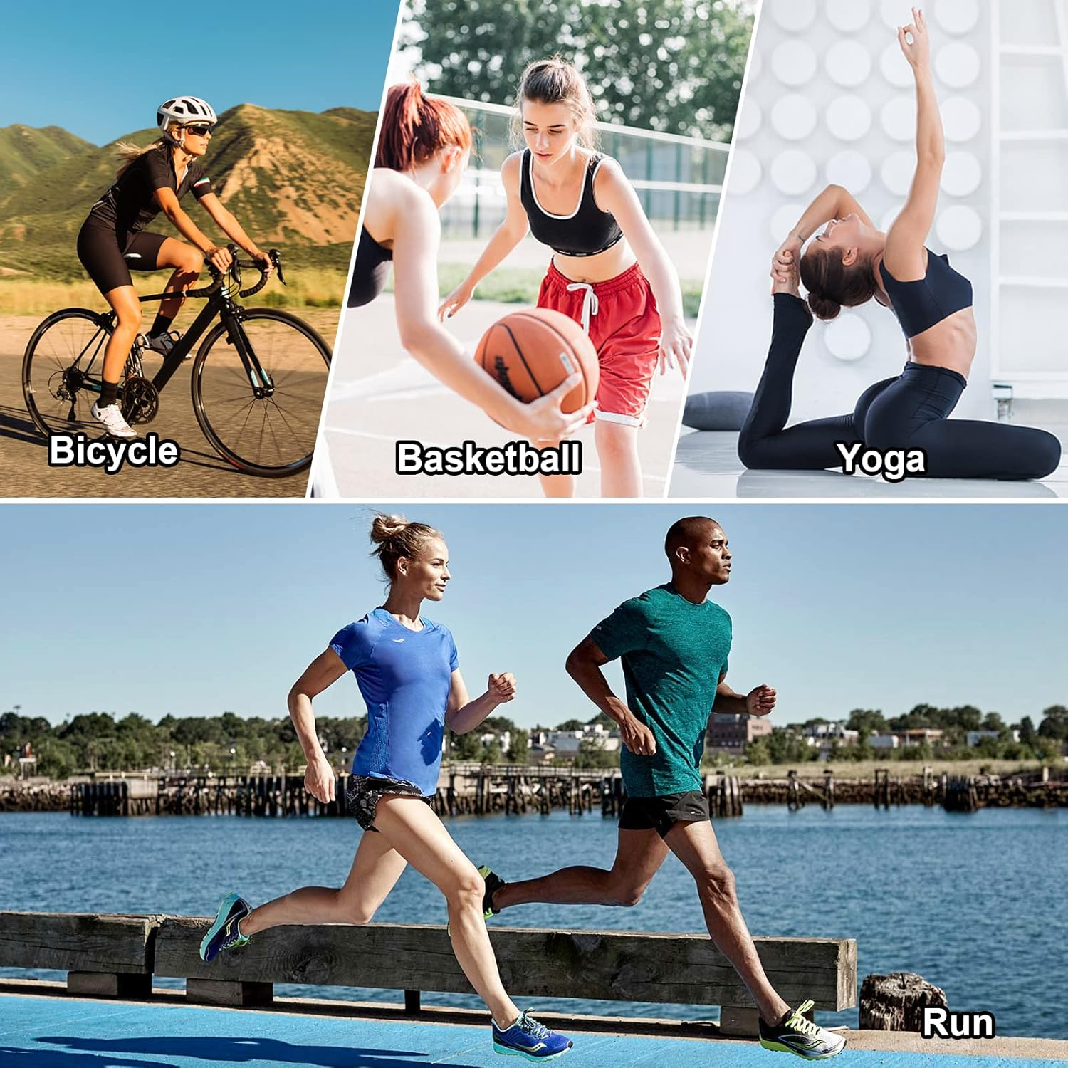 2 Pairs Yoga Socks Anti-Slip Women, Grip Socks Men, Anti-Slip Socks Yoga Socks Non-Slip Grip Sock for Pilates M, 35-42