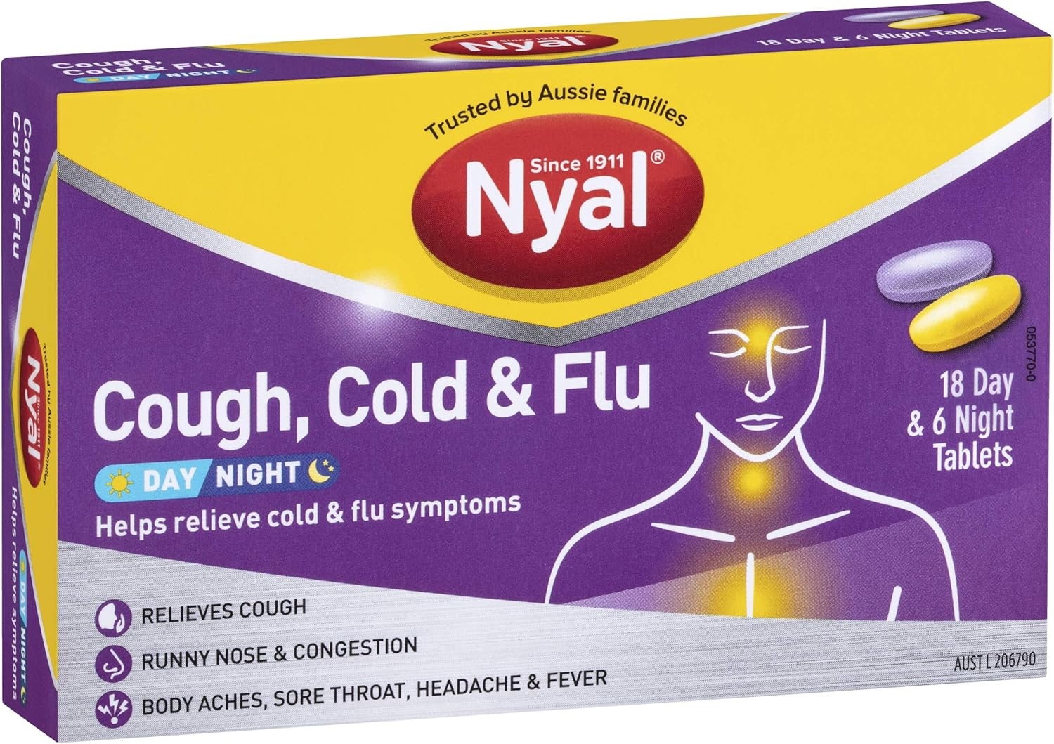 Nyal Nyal Cough/Cold/Flu D/N Fct, 24 Count image number 2