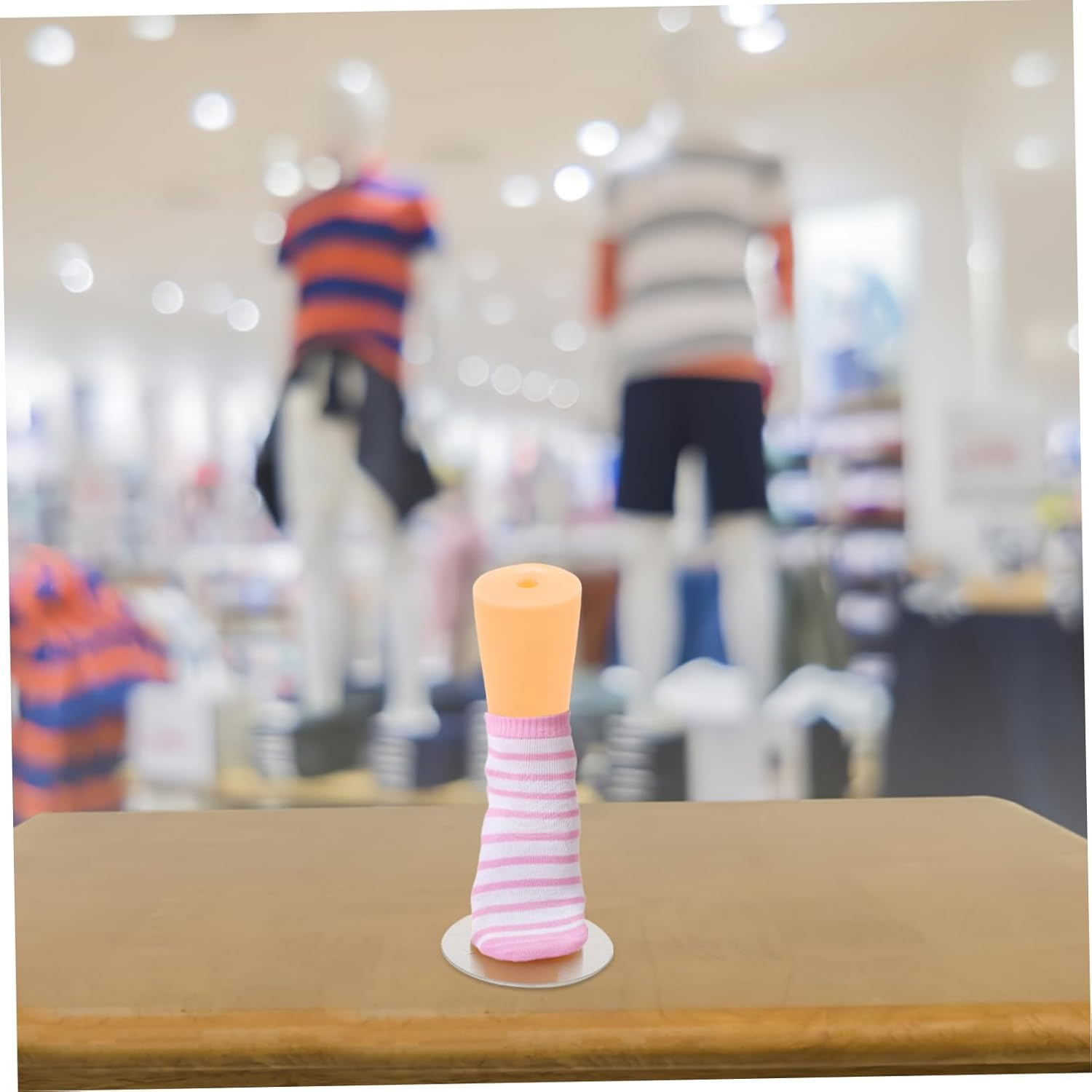 ABOOFAN Children'S Foot Mannequin Sock Display Model Small Skin Tone Baby Feet Mold Shoe Form Holder for Boys and Girls Socks and Shoes Display image number 1