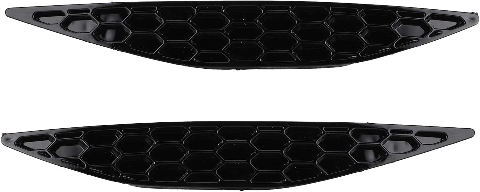 Mk7 Accessories,2016 Reflectors,Auto Bumper Reflector,2Pcs Gloss Black Rear Bumper Reflector Honey Comb Set Fit for MK7 2013-2016 Mk7Rear Reflectors image number 6