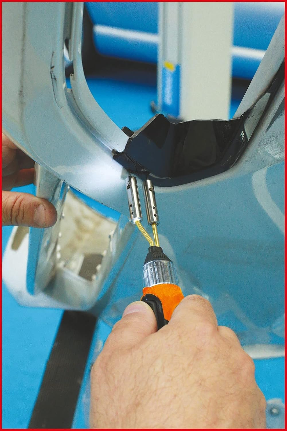 KS Tools 150.1010 Cordless Plastic Repair Kit, 134 Pieces, Colour, Size image number 1