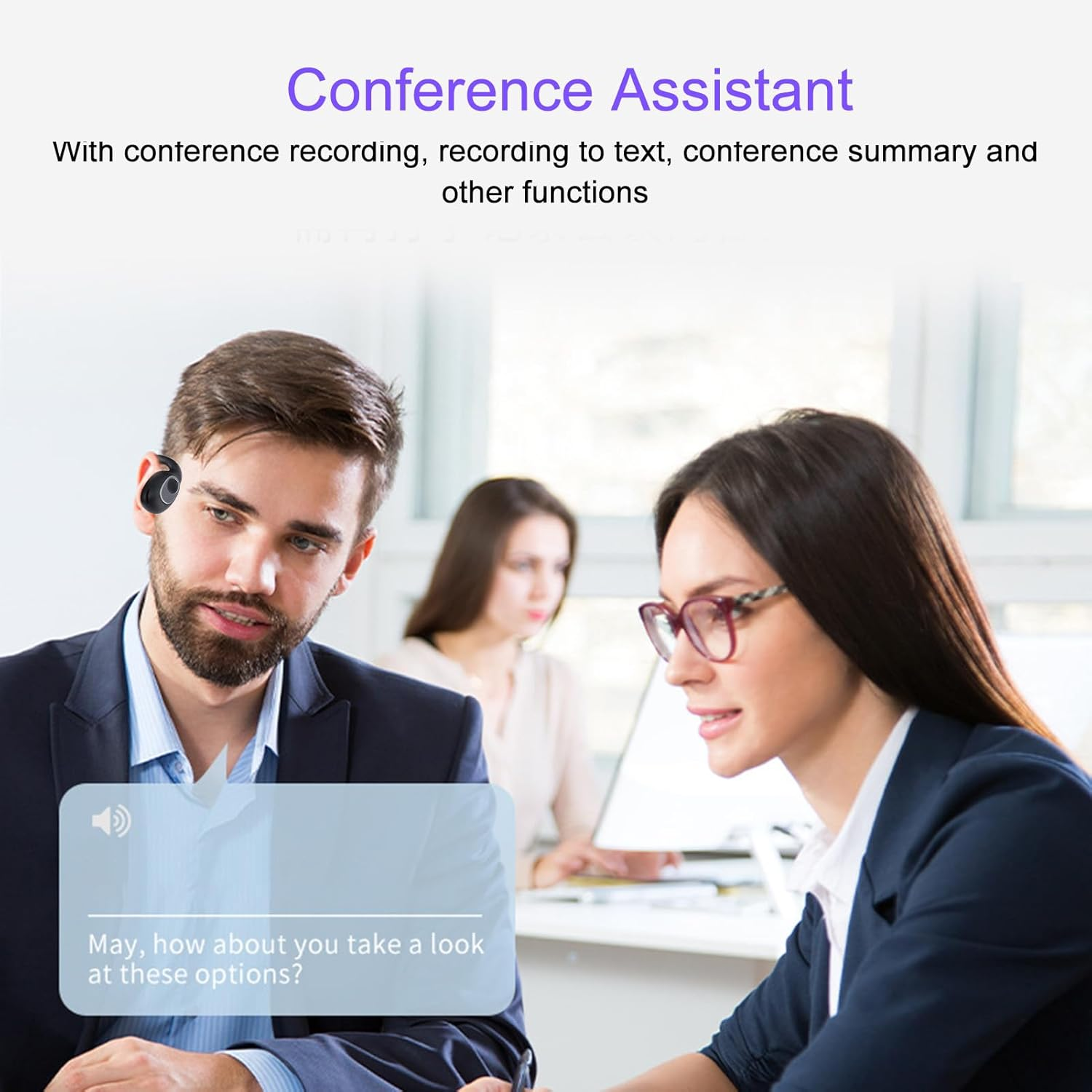 XUMIUZIY Language Translator Earbud, Real Time Translator Headset with 4 Modes, Ergonomic Hi Fi Stereo Sound 80 Languages and 14 Voice Translations for Travel Business image number 6