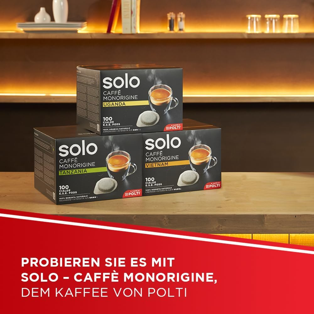 Polti Coffea S15LB, Espresso Coffee Machine, Compatible with E.S.E. 44 Mm Pods, 0.85 L Tank, Pump Pressure 19 Bars, Light Blue